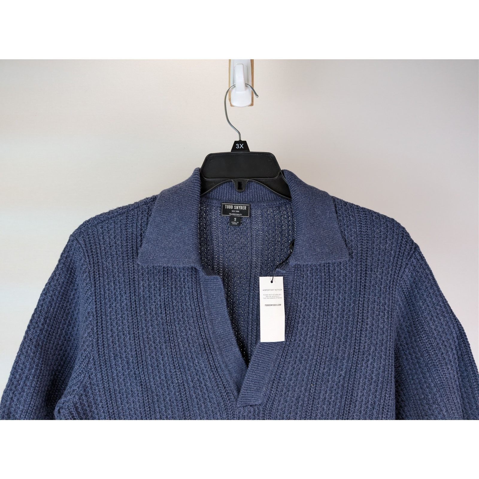 Todd Snyder o1rshd1 CC20 Polo Sweater in Navy Blue Size US S / EU 44-46 / 1 - 3 Thumbnail