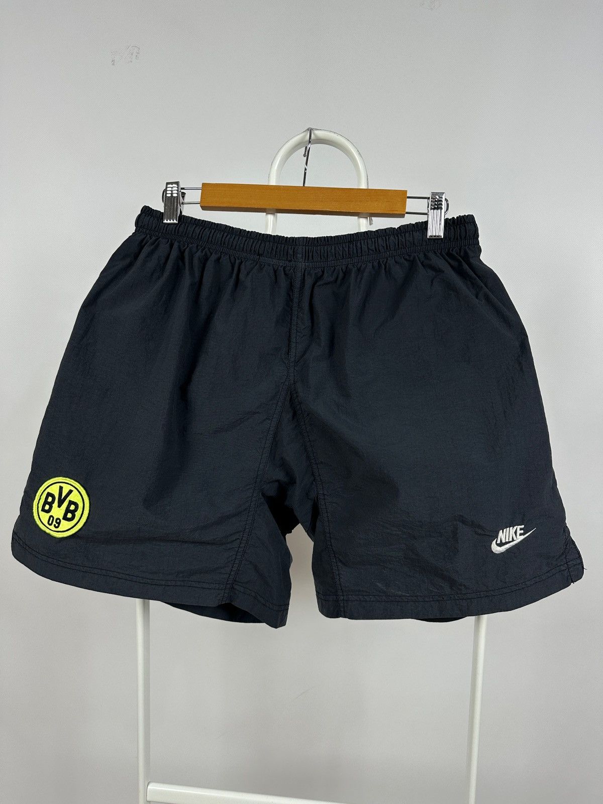 90s Vintage Nike Premier Borussia Dortmund Nylon Shorts