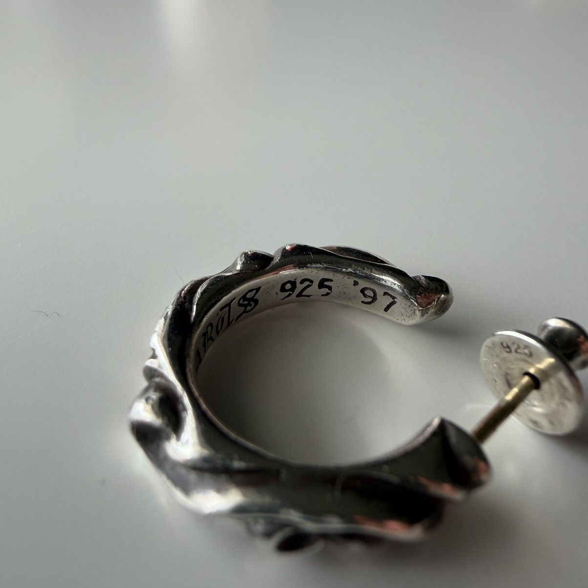 Chrome Hearts Chrome Hearts Scroll Hoop earring stk Size ONE SIZE - 6 Thumbnail