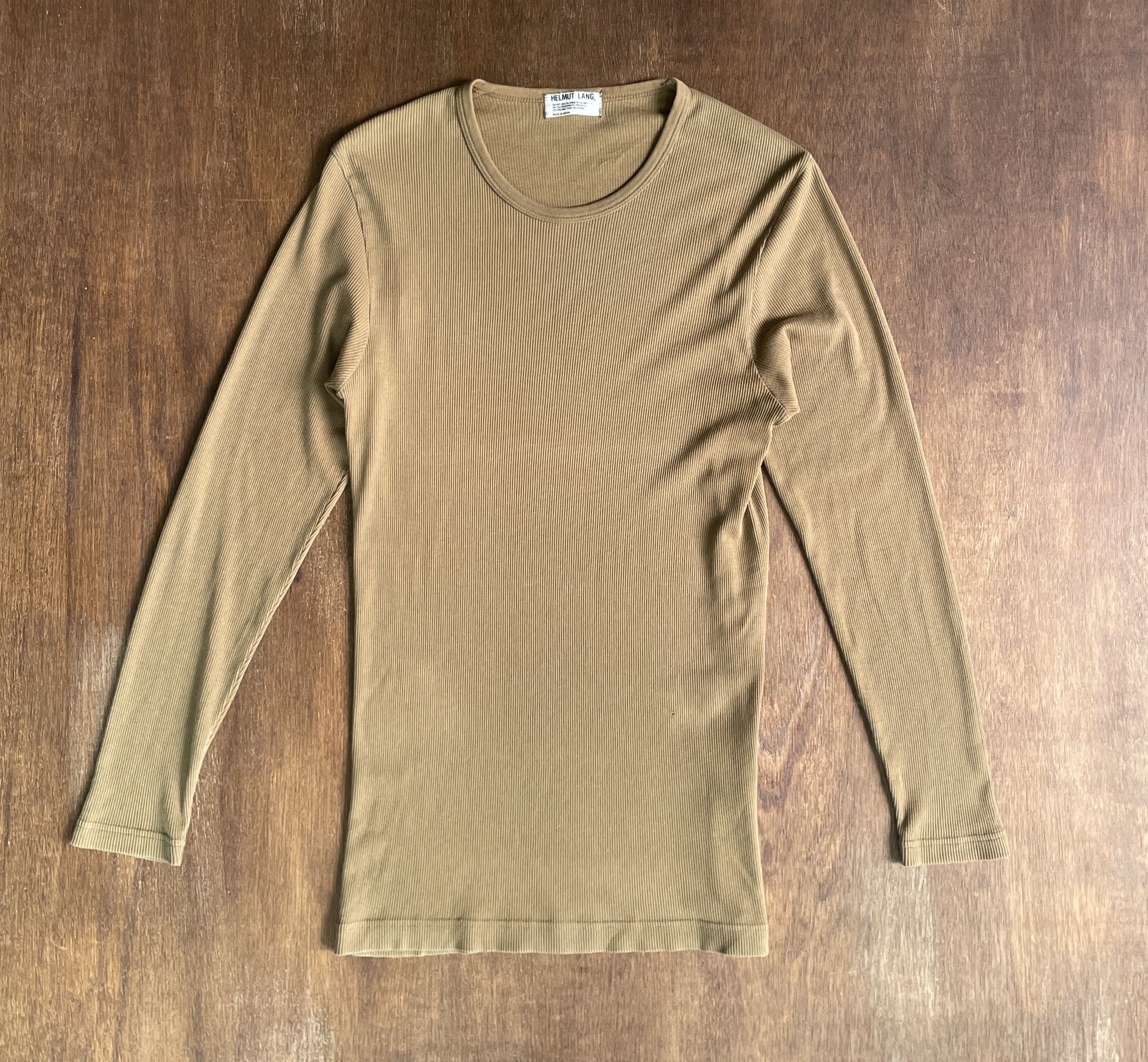 Helmut Lang Helmut Lang Beige Sweatshirt Size US S / EU 44-46 / 1 - 1 Thumbnail