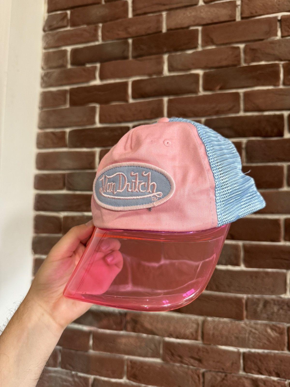 Von Dutch Rare Von Dutch Transparenr Trucker Hat Y2K Drip Streetwear Size ONE SIZE - 3 Thumbnail