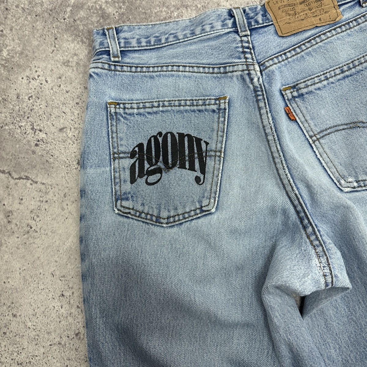 Levi's Vintage 90s Levis 501 Orange Tab Knifes Agony custom jeans Size US 30 / EU 46 - 14 Thumbnail
