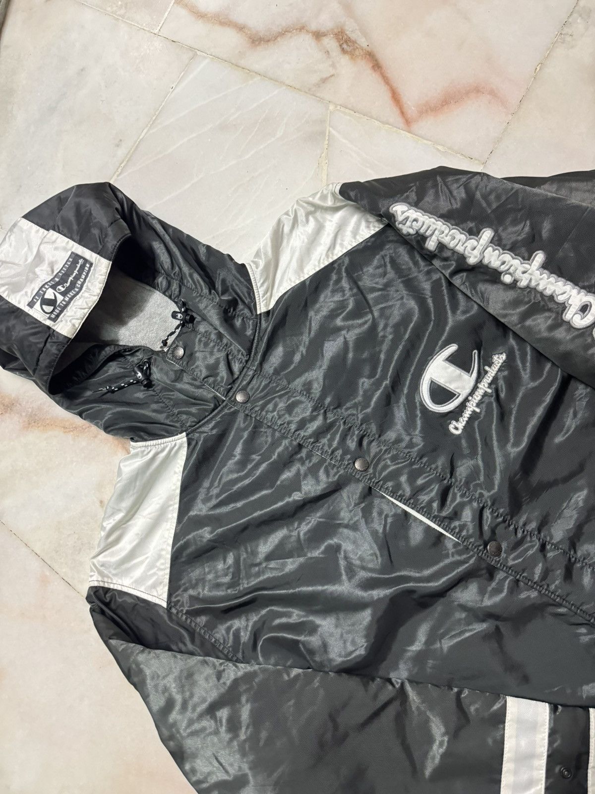 Champion VINTAGE 1990s CHAMPION USA LONG JACKET SWEATER Size US L / EU 52-54 / 3 - 6 Thumbnail