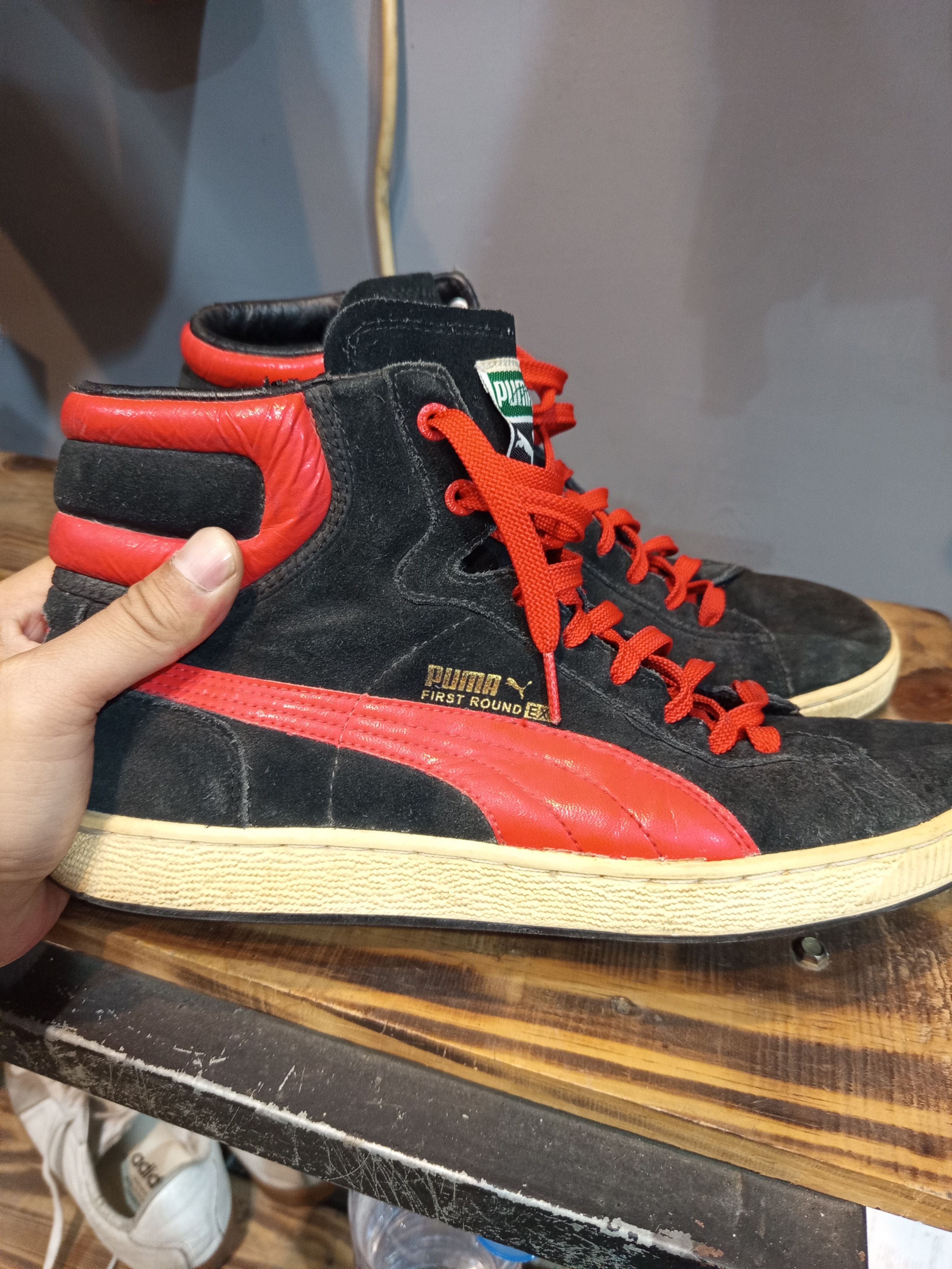 Puma Y2K Puma First Round EX Suede High Top Sneakers Size US 9 / EU 42 - 1 Thumbnail
