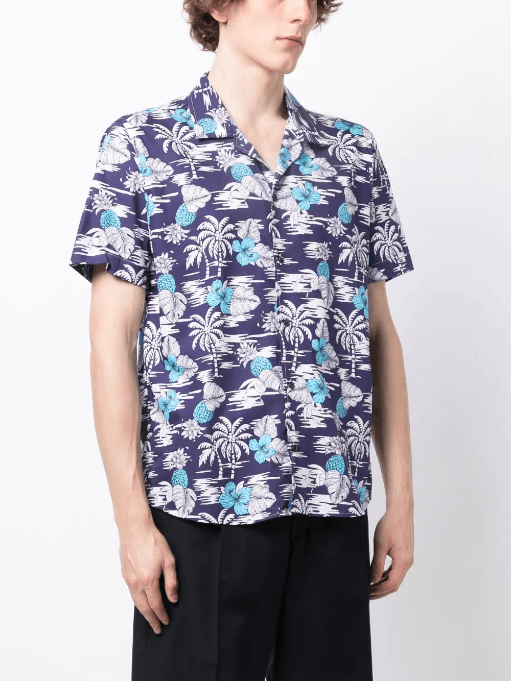 Other Palm Tree-Print Cotton Shirt Size US M / EU 48-50 / 2 - 3 Thumbnail