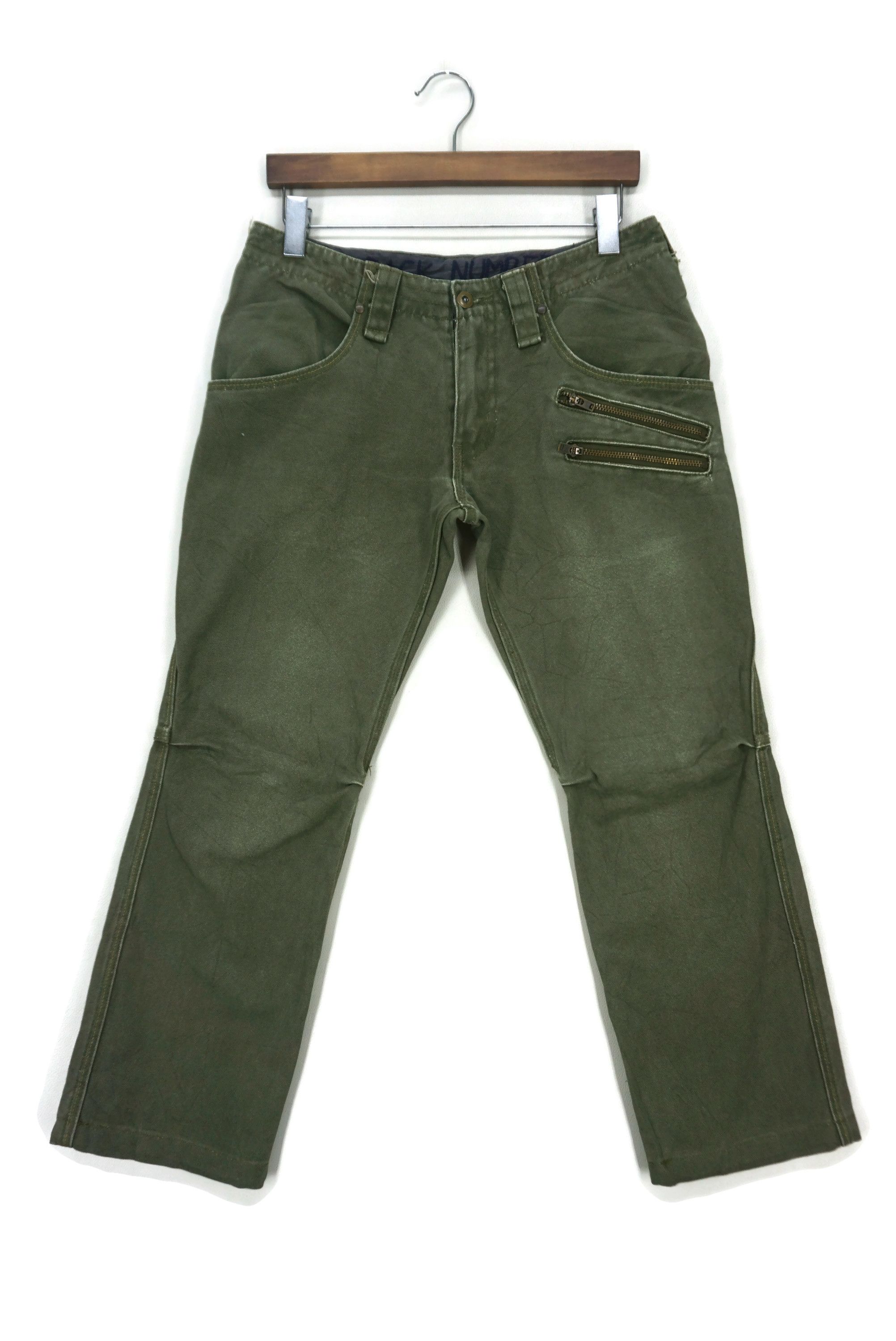 Japanese Brand Back Number Pants fit W31xL27.5 Low-Rise Cropped Canvas Size US 28 / EU 44 - 1 Thumbnail