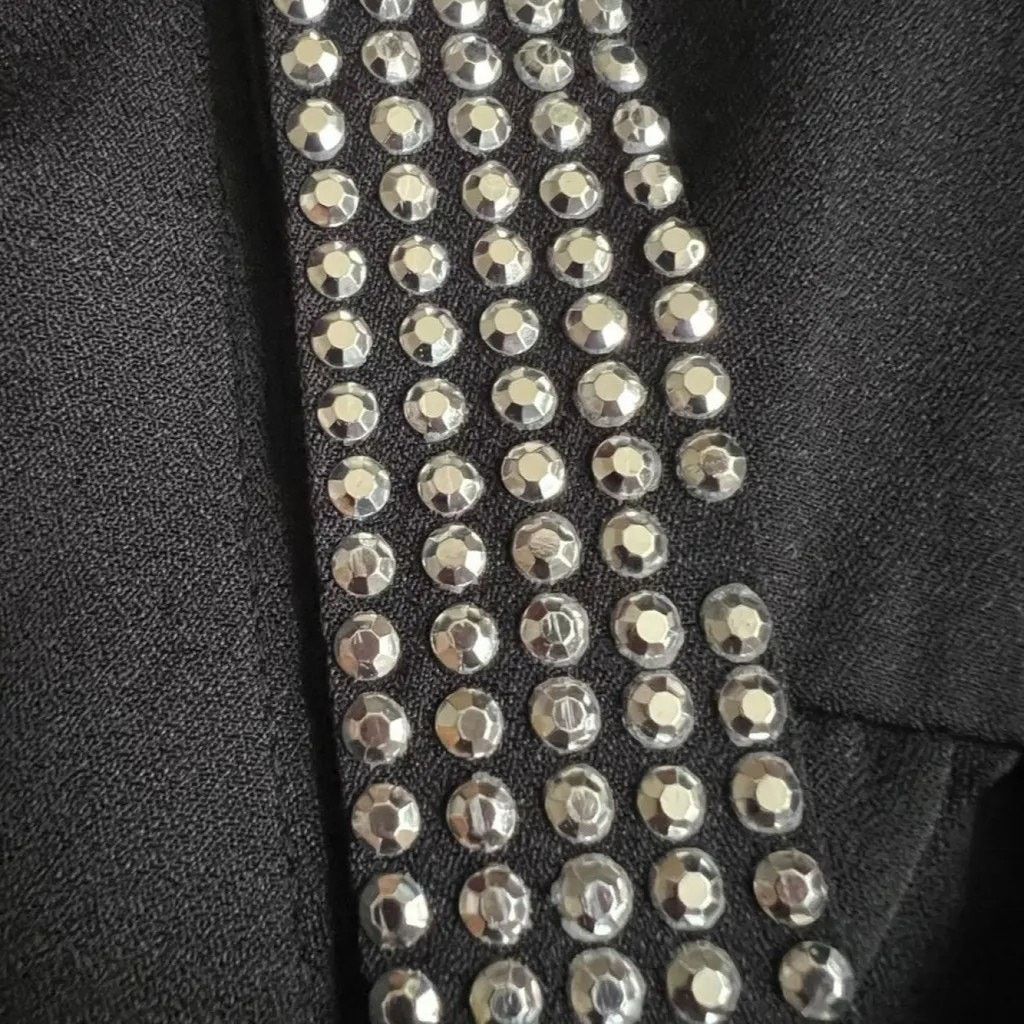 Michael Kors Michael Kors Black Embellished V Neck Sleeveless Top, XS Size XS / US 0-2 / IT 36-38 - 6 Thumbnail