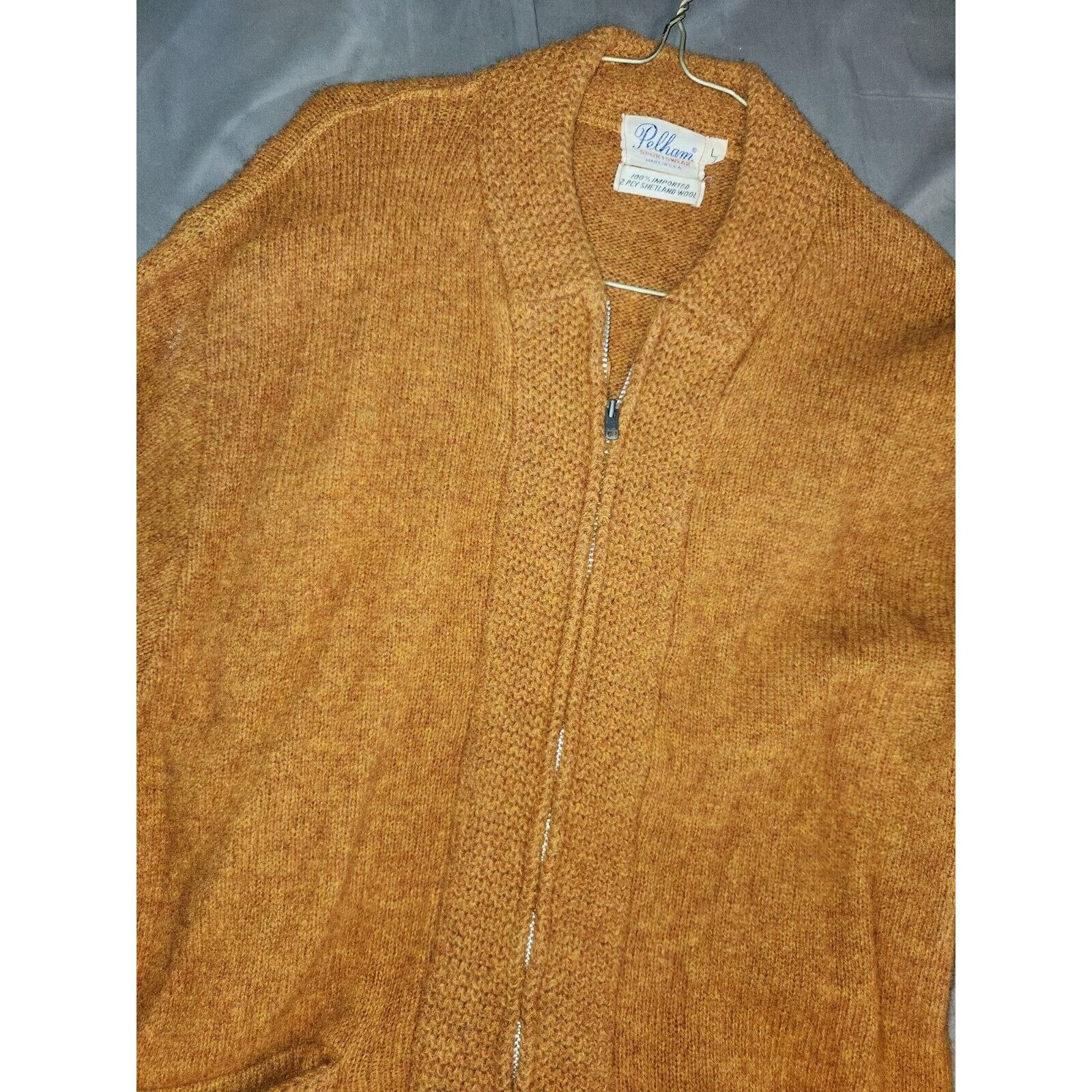 Other Vintage Pelham Sportswear Cardigan 100% 2 Ply Shetland Wool Size US M / EU 48-50 / 2 - 2 Thumbnail