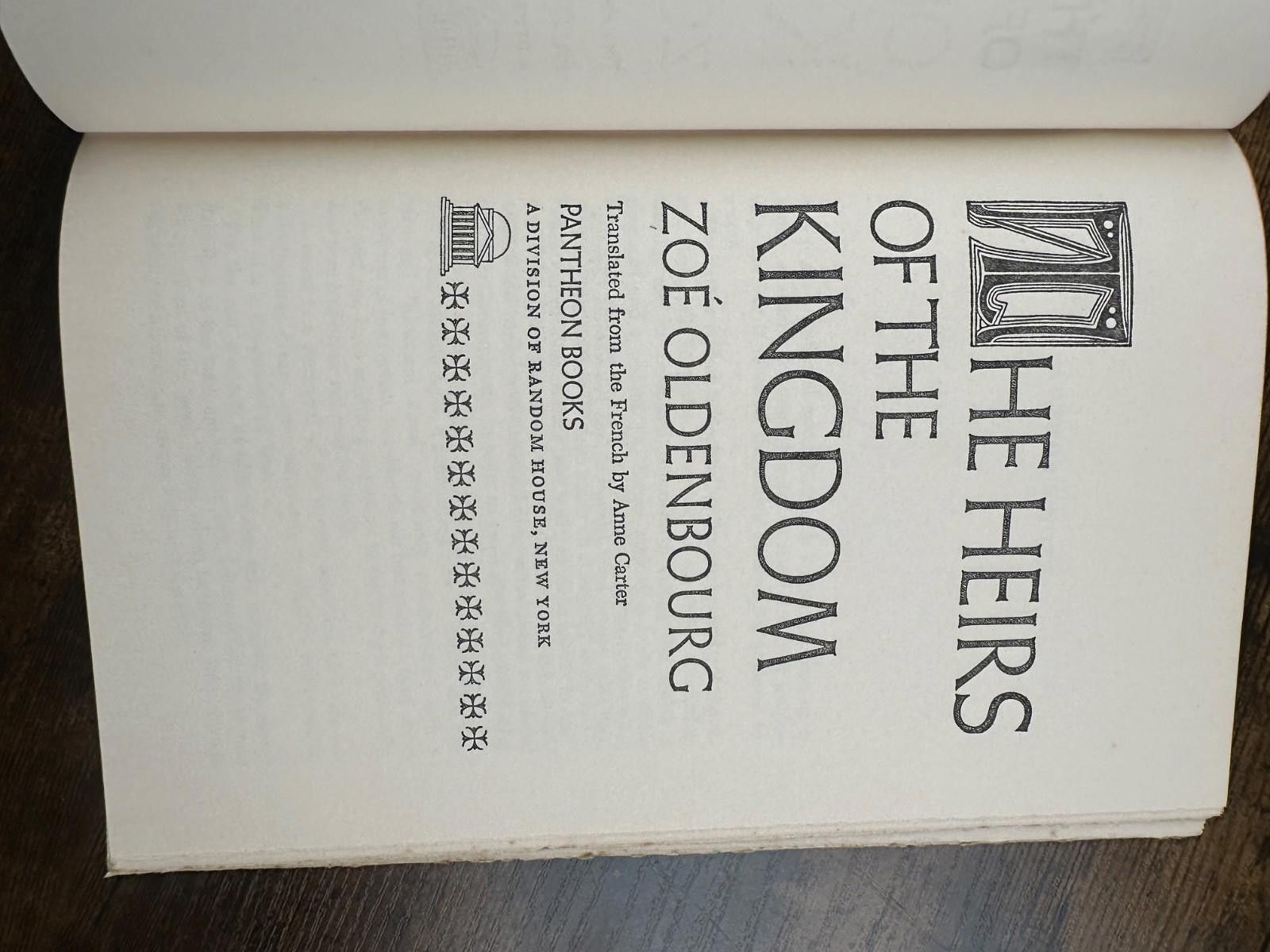 Rare Panther The Heirs of the Kingdom by Zoé Oldenbourg - Hardcover Size ONE SIZE - 8 Thumbnail