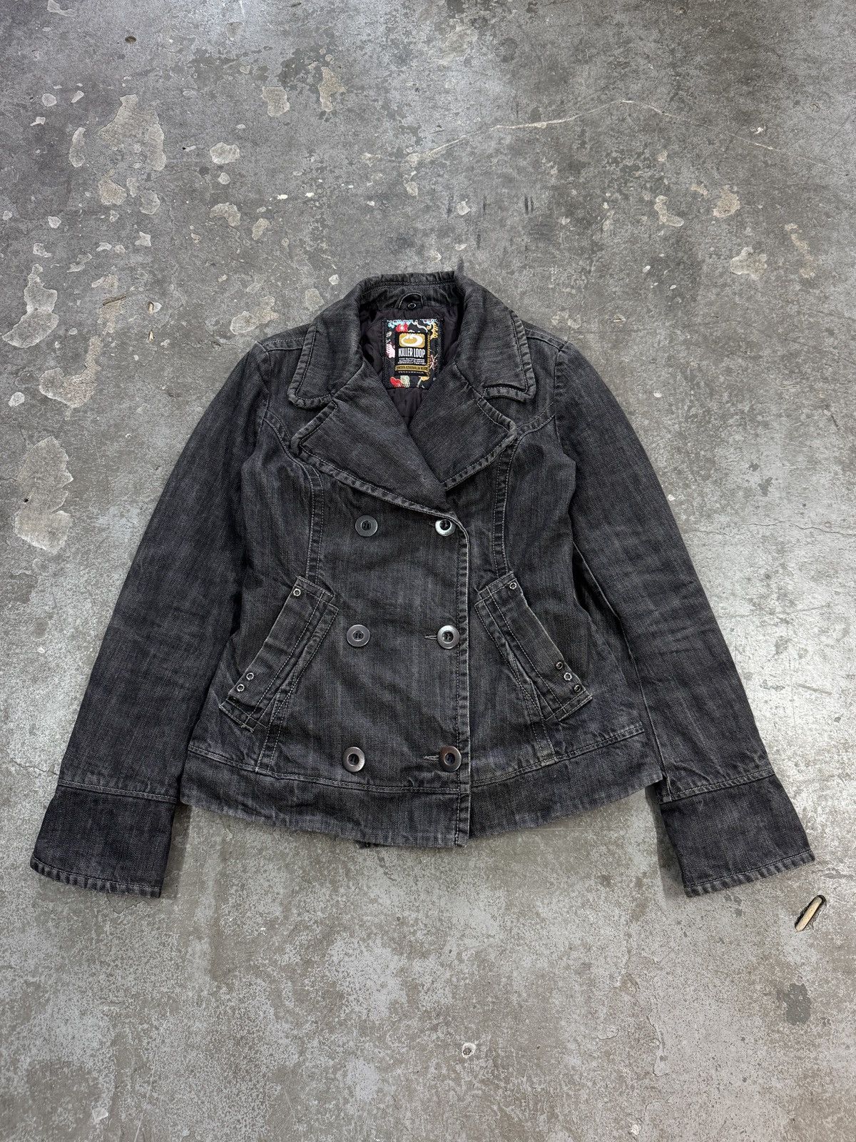 Vintage Vintage y2k Denim Coat Size L / US 10 / IT 46 - 4 Thumbnail