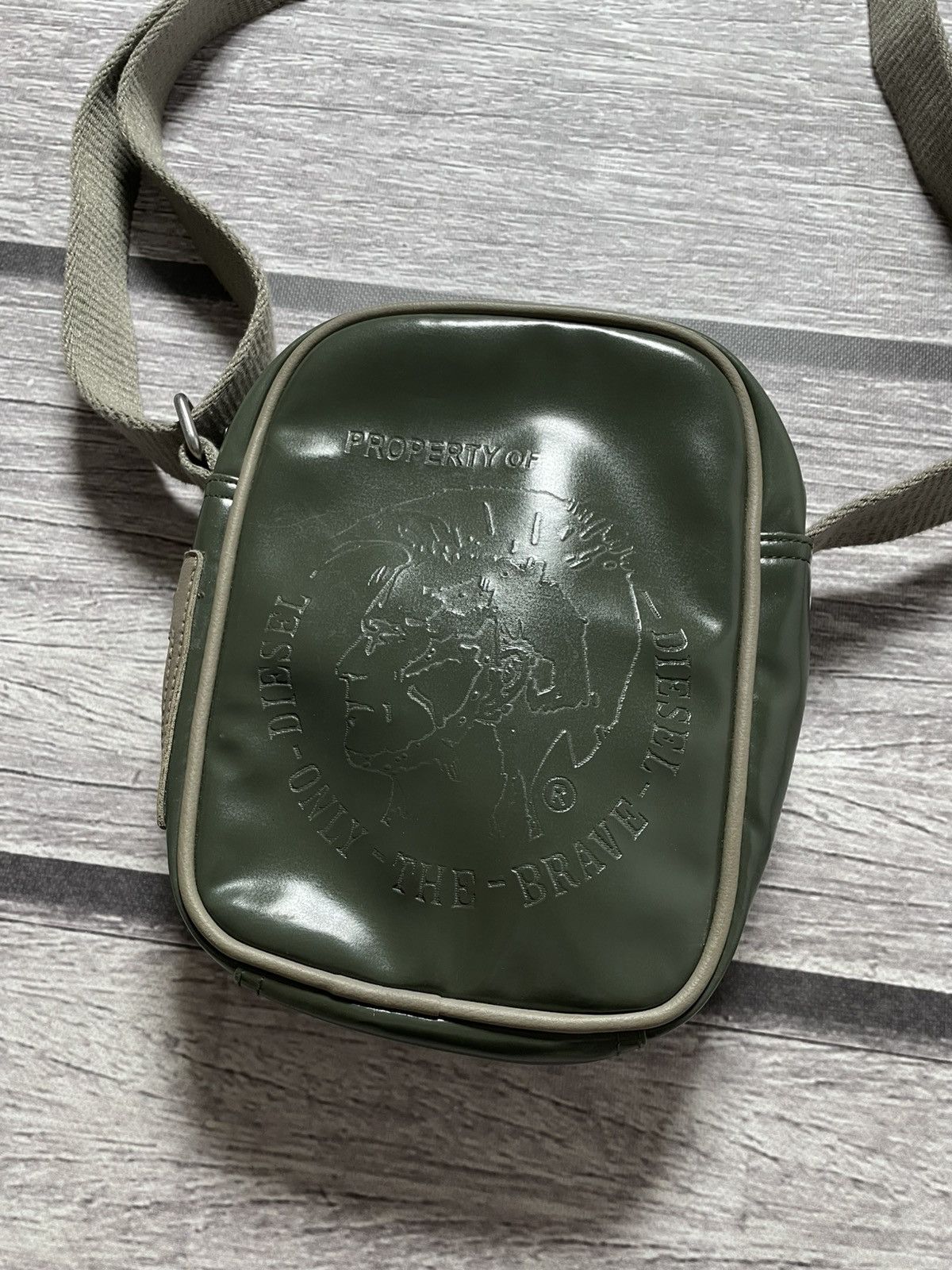 Diesel Diesel Vintage Big Logo Khaki Y2K Crossbody Shoulder Bag Size ONE SIZE - 2 Thumbnail