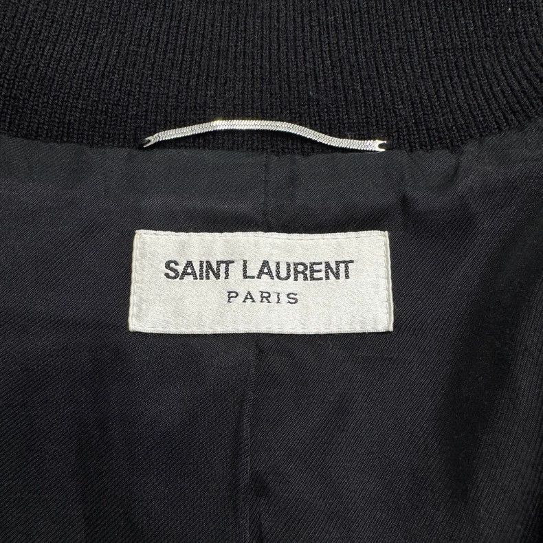 Saint Laurent Paris Saint Laurent Paris Black and White Baseball Jacket-2506 Size US XXL / EU 58 / 5 - 2 Thumbnail