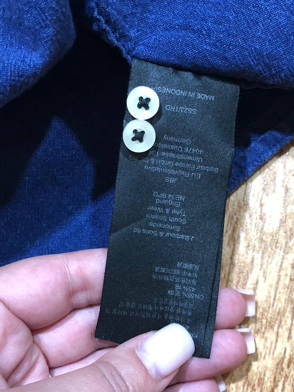 Barbour luxury shirt Barbour blue Vintage streetwear Y2K Size US XL / EU 56 / 4 - 4 Thumbnail