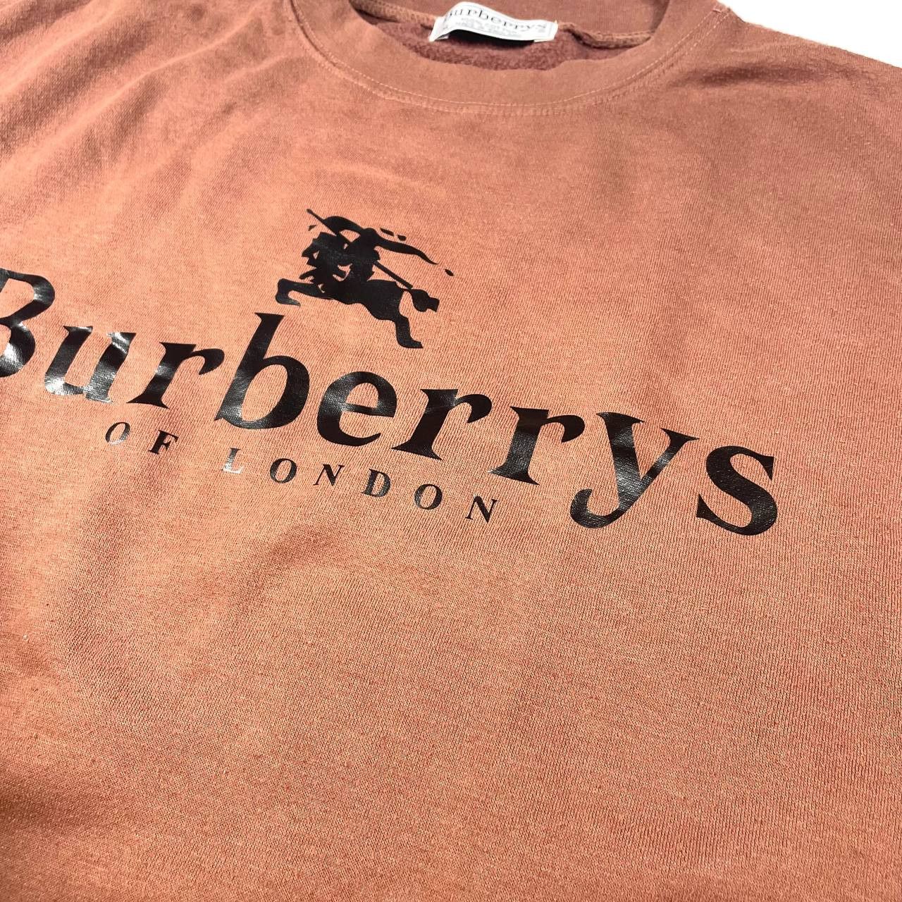 Burberry Rare Brown Burberrys Big Logo Sweatshirt Size: M - L Size US M / EU 48-50 / 2 - 4 Thumbnail