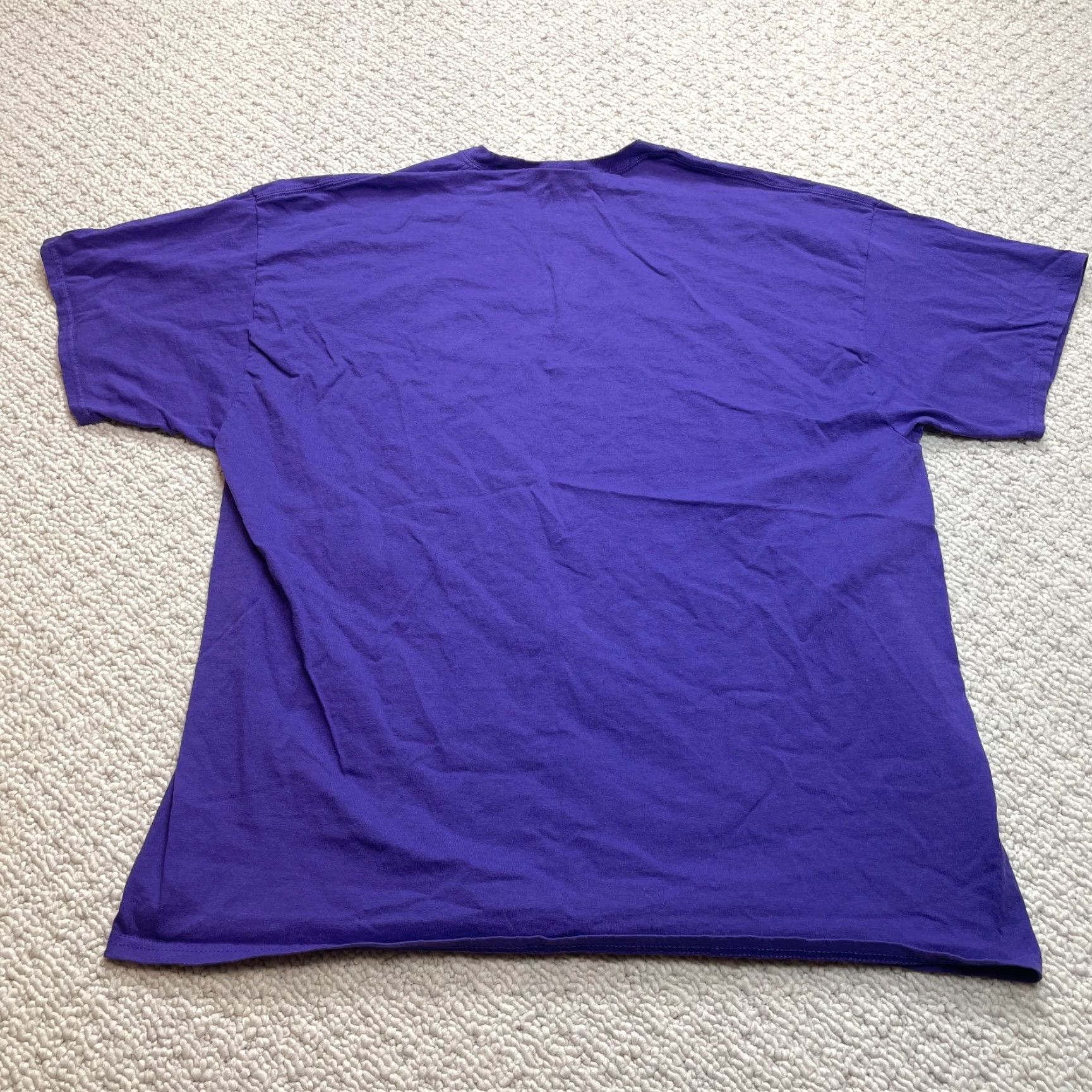 Port & Company Port & Company Core Cotton Shirt Adult 2XL Purple Short Sleeve Solid Crew Neck T-Shirt Men Regular Size US XXL / EU 58 / 5 - 7 Thumbnail