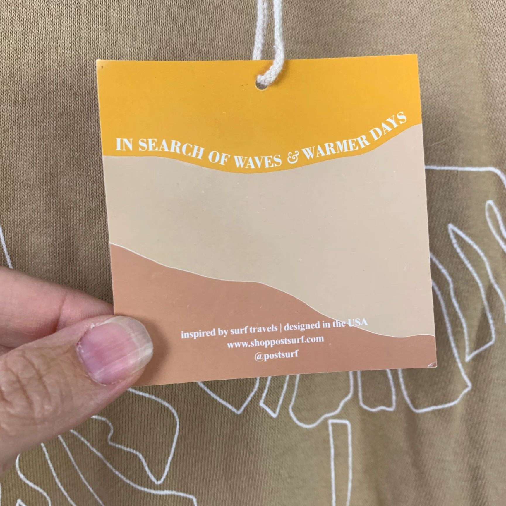 Vintage Post Surf Sweatshirt Oversized Crew Neck Pullover Women Beige S NWT READ FLAW - Small | All Seasons | Bohemian Beach Travel Comfort Linen Blend Shirt? Size S / US 4 / IT 40 - 5 Thumbnail