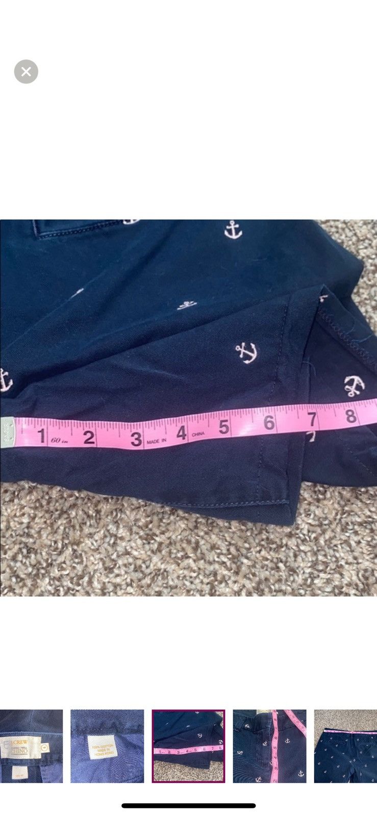J.Crew J. Crew nautical blue chino shorts size 4 Size 27" / US 4 / IT 40 - 8 Thumbnail