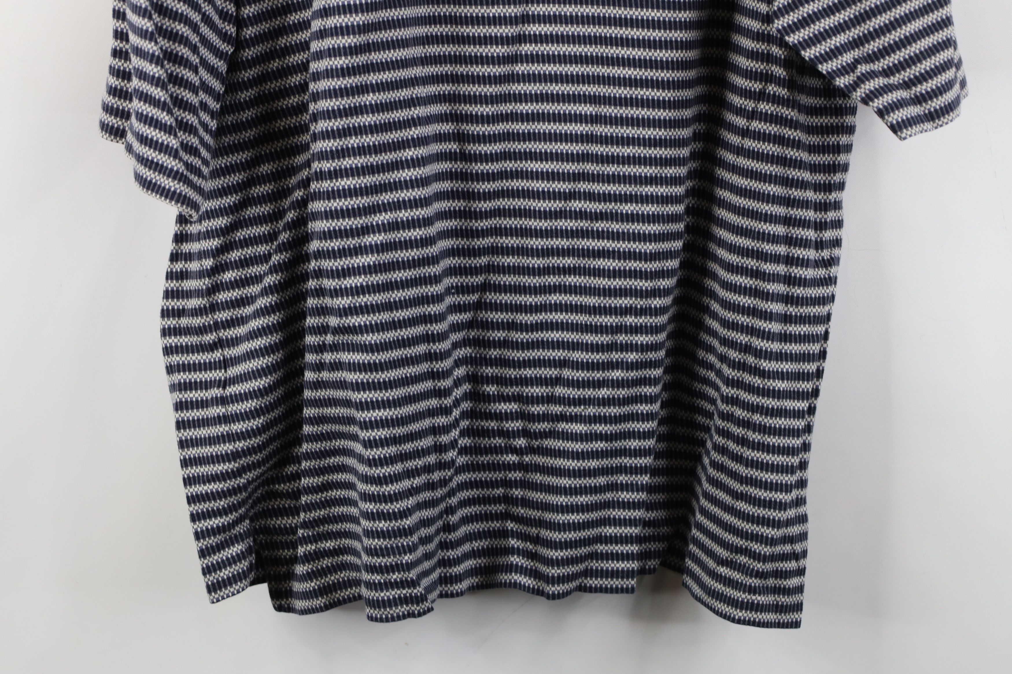 Nike Vintage 90s Y2K Nike Golf Mini Swoosh Striped Knit Polo Size US L / EU 52-54 / 3 - 14 Thumbnail
