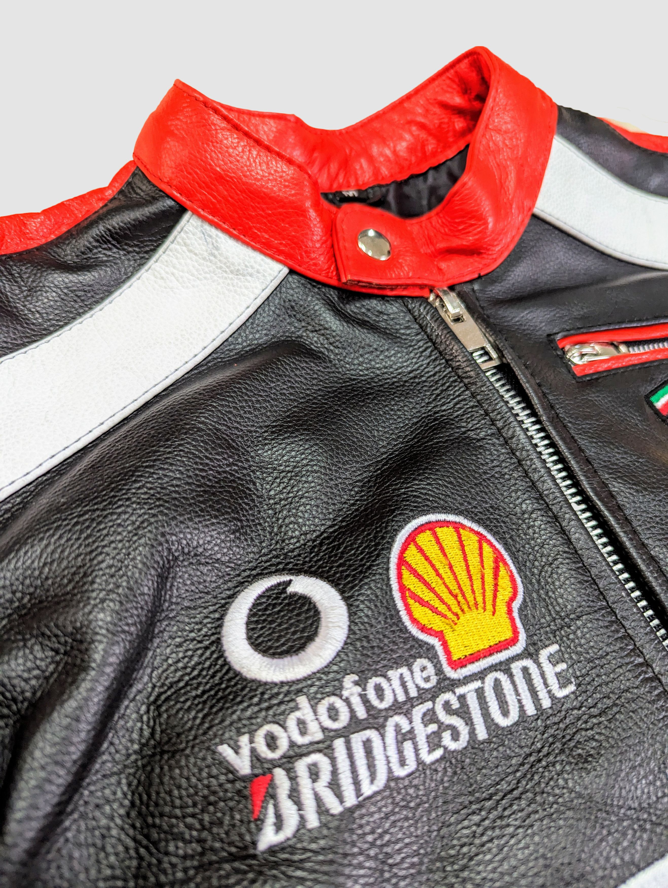 Formula 1 🔥 FERRARI 🔥 Leather Jacket RARE Streetwear Size US M / EU 48-50 / 2 - 6 Thumbnail