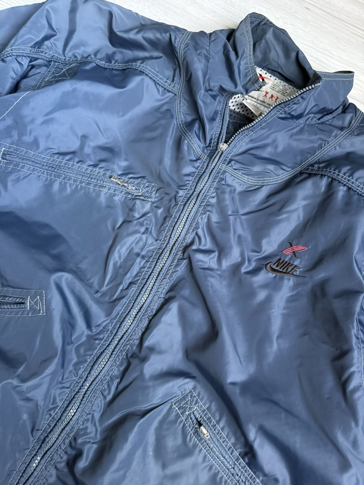 Nike × Vintage Vintage Nike cross training nylons track jacket 90’s Size US L / EU 52-54 / 3 - 4 Thumbnail