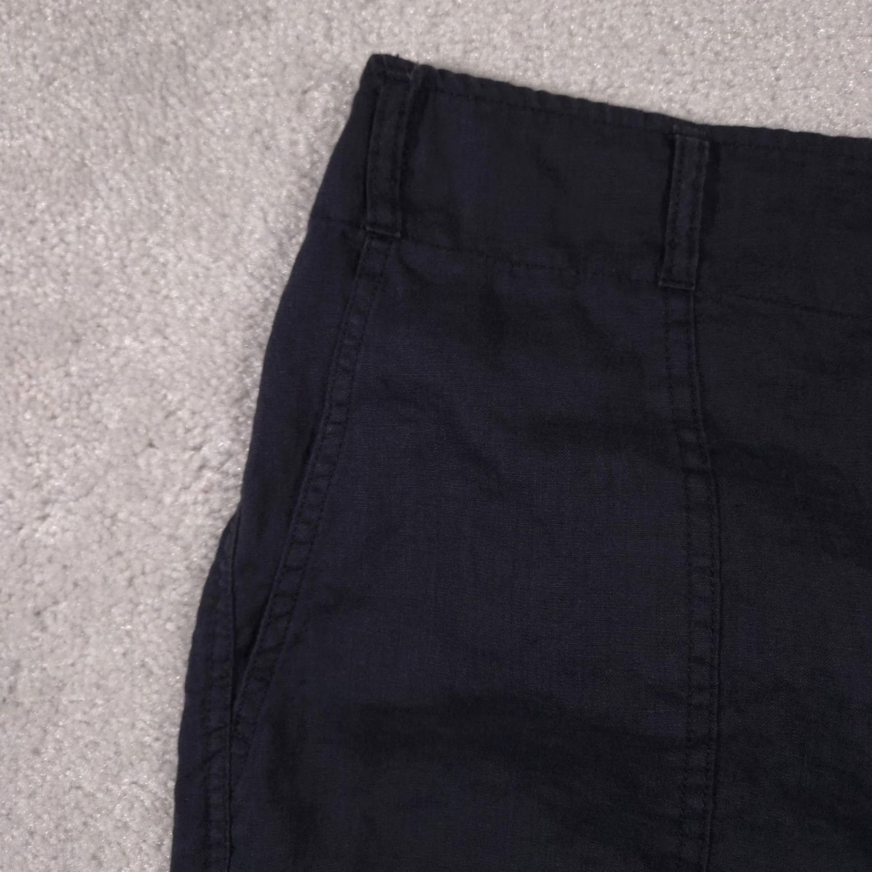 Ralph Lauren Lauren Ralph Lauren Pants Womens 10 Navy Linen High Rise Ankle Tapered Leg Size 32" / US 10 / IT 46 - 4 Thumbnail
