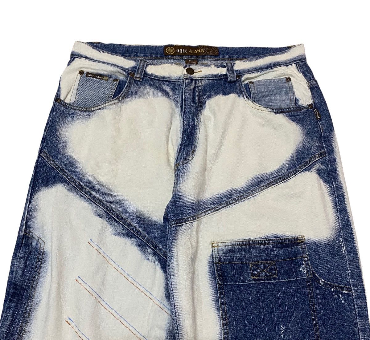 If Six Was Nine Rare Design Vintage Noiz Rapper Hip Hop Baggy Jeans 2000s Size US 38 / EU 54 - 3 Thumbnail