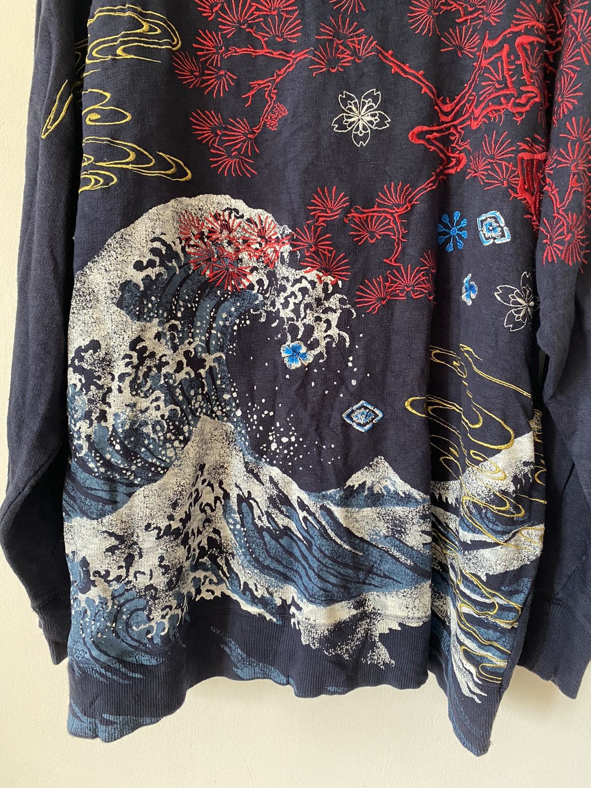 Japanese Brand × Vintage Sukajan Embroidered Hoodies Size US XXL / EU 58 / 5 - 2 Thumbnail