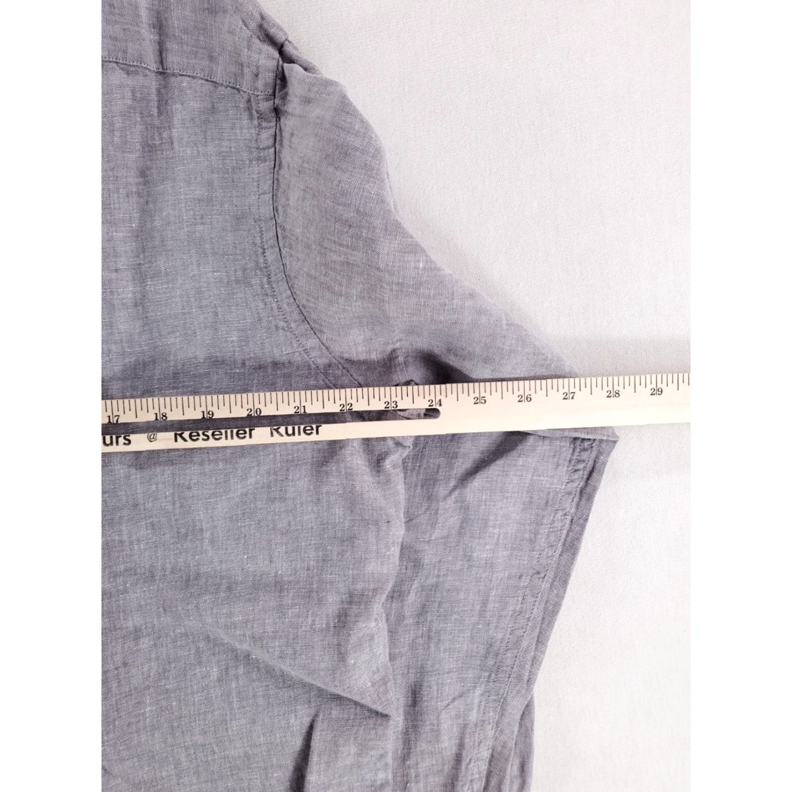 Banana Republic Banana Republic Shirt Gray Linen Long Sleeve Button-Up Mens L Size US L / EU 52-54 / 3 - 6 Thumbnail