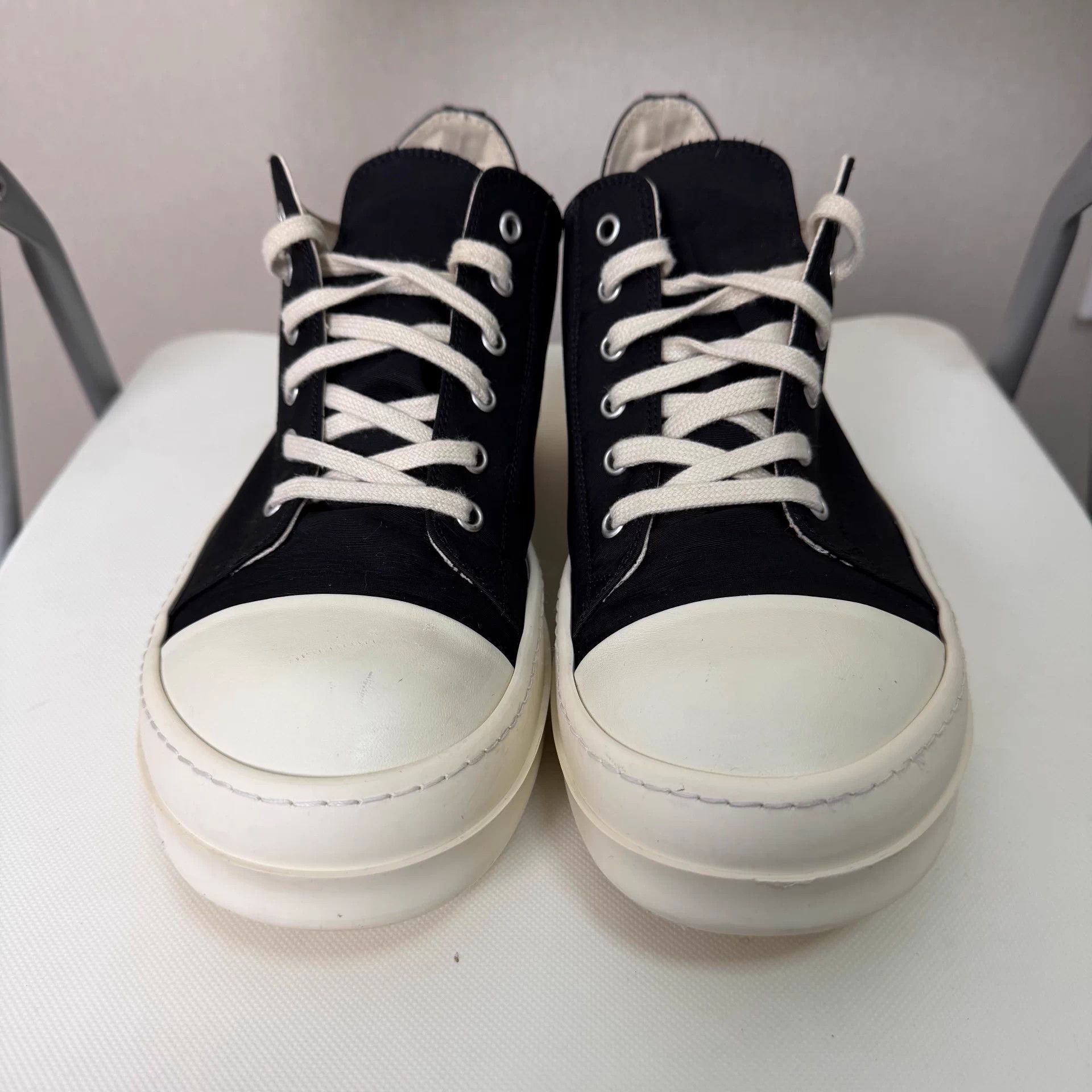 Rick Owens Rick Owens Drkshdw low-top black 42 sneakers worn well Size US 9 / EU 42 - 2 Thumbnail
