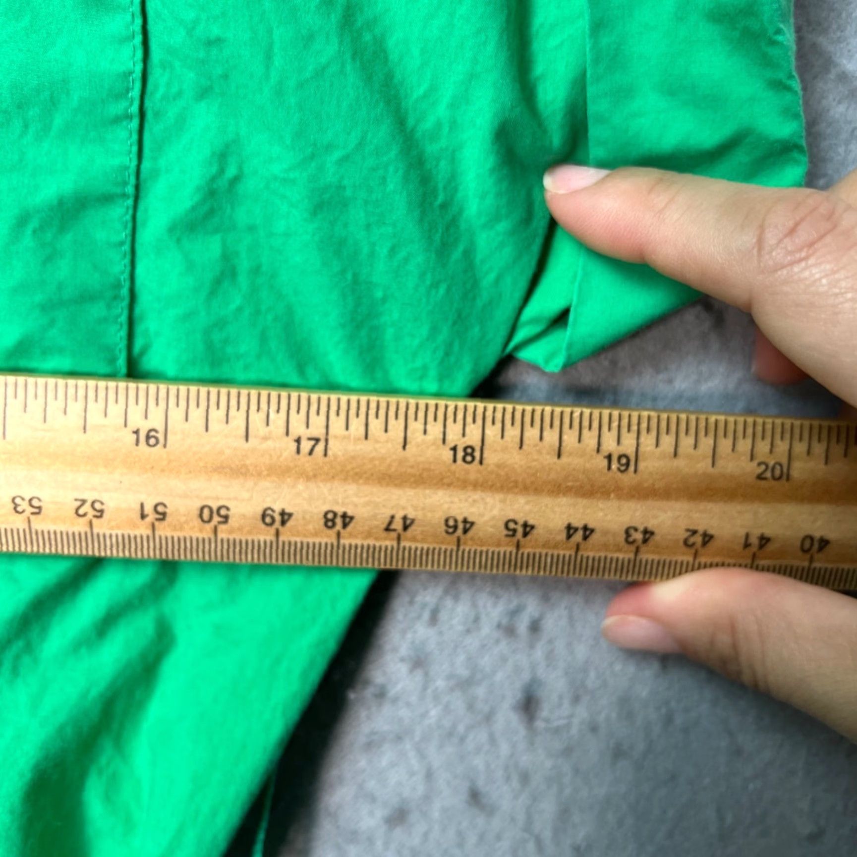 Banana Republic VINTAGE Banana Republic Womens XS Green Button-Down Shirt Dress 100% Cotton Size XS / US 0-2 / IT 36-38 - 5 Thumbnail