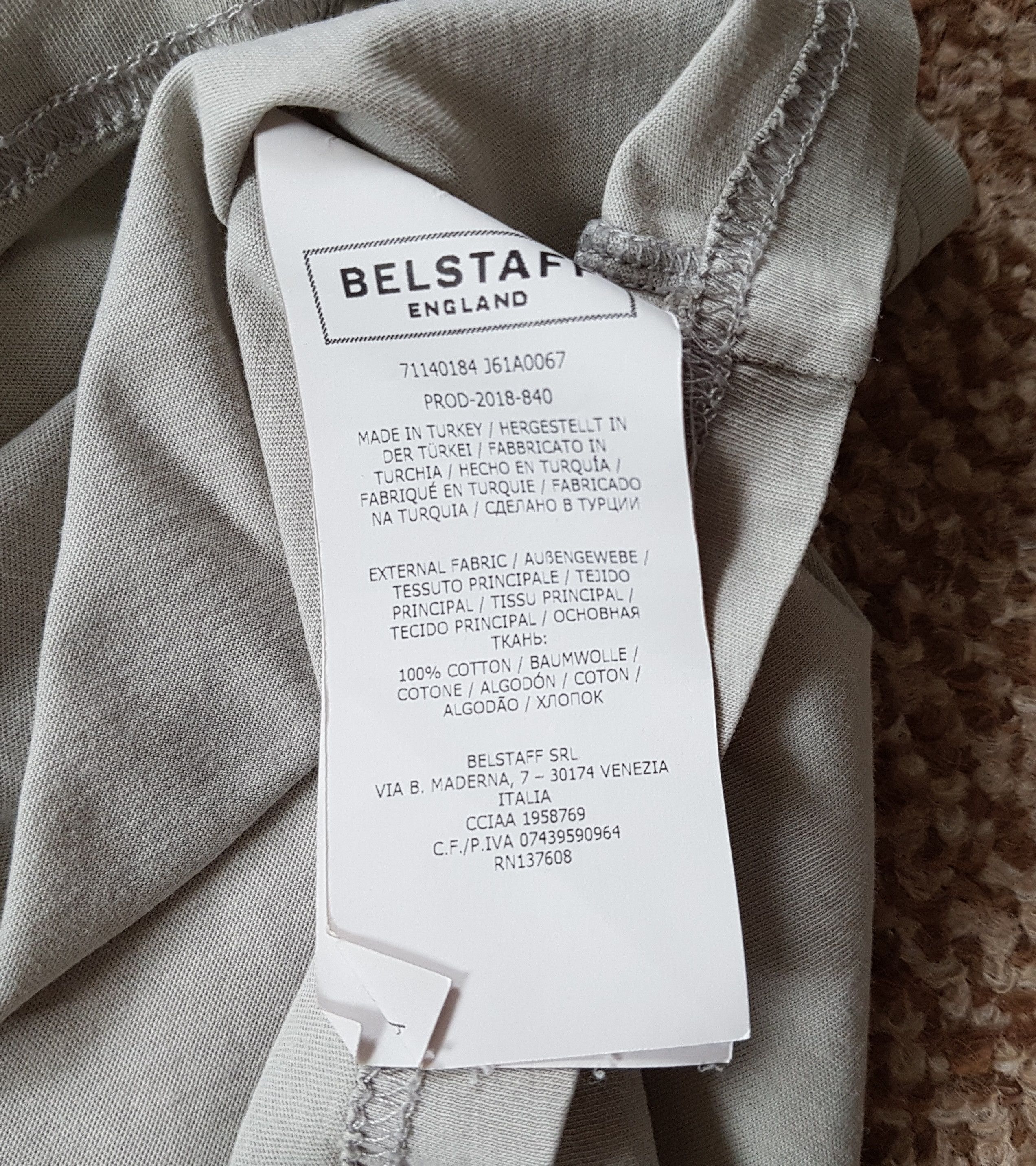 Belstaff Belstaff T Shirt Short Sleeve sz L Size US L / EU 52-54 / 3 - 7 Thumbnail