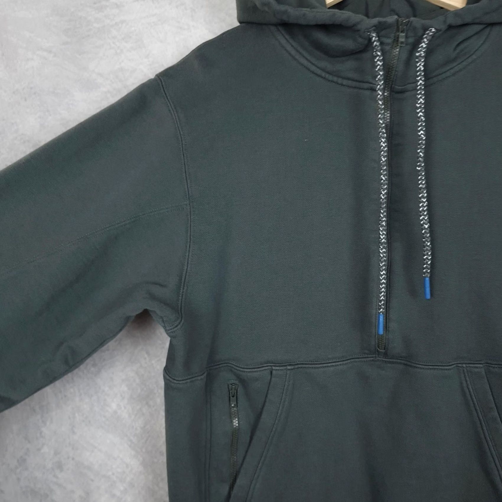 Vintage Janji Hoodie Mens S Green Fleece 1/4 Zip Pullover Running Unisex Kangaroo Pocket Zip Front High Neck Winter Size US S / EU 44-46 / 1 - 6 Thumbnail