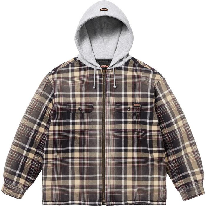 Supreme Supreme Dickies Plaid Hooded Zip Up Shirt | Grailed