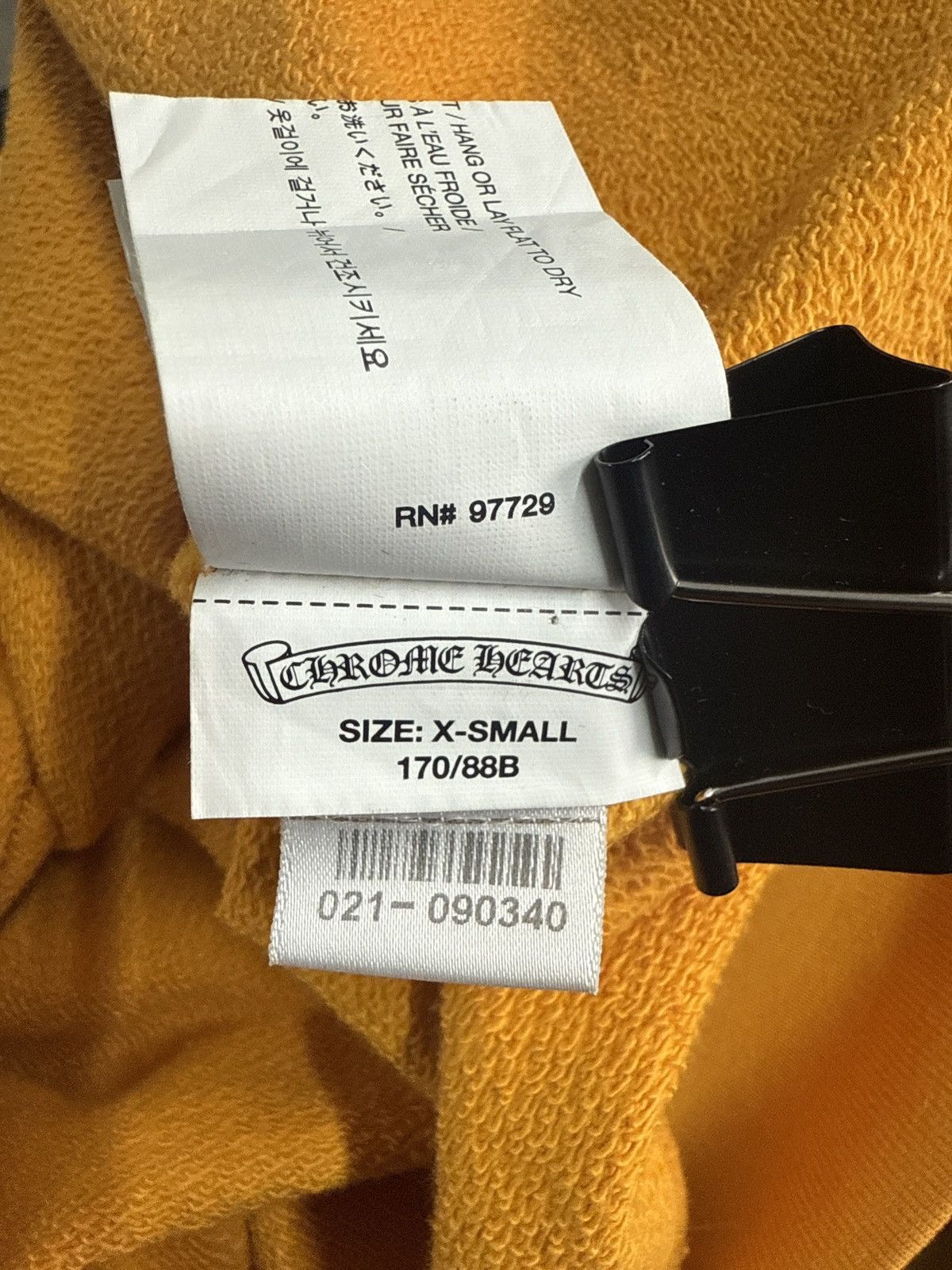 Chrome Hearts CHROME HEARTS SCRIPT SWEATSHIRT YELLOW BLACK Size US XS / EU 42 / 0 - 7 Thumbnail