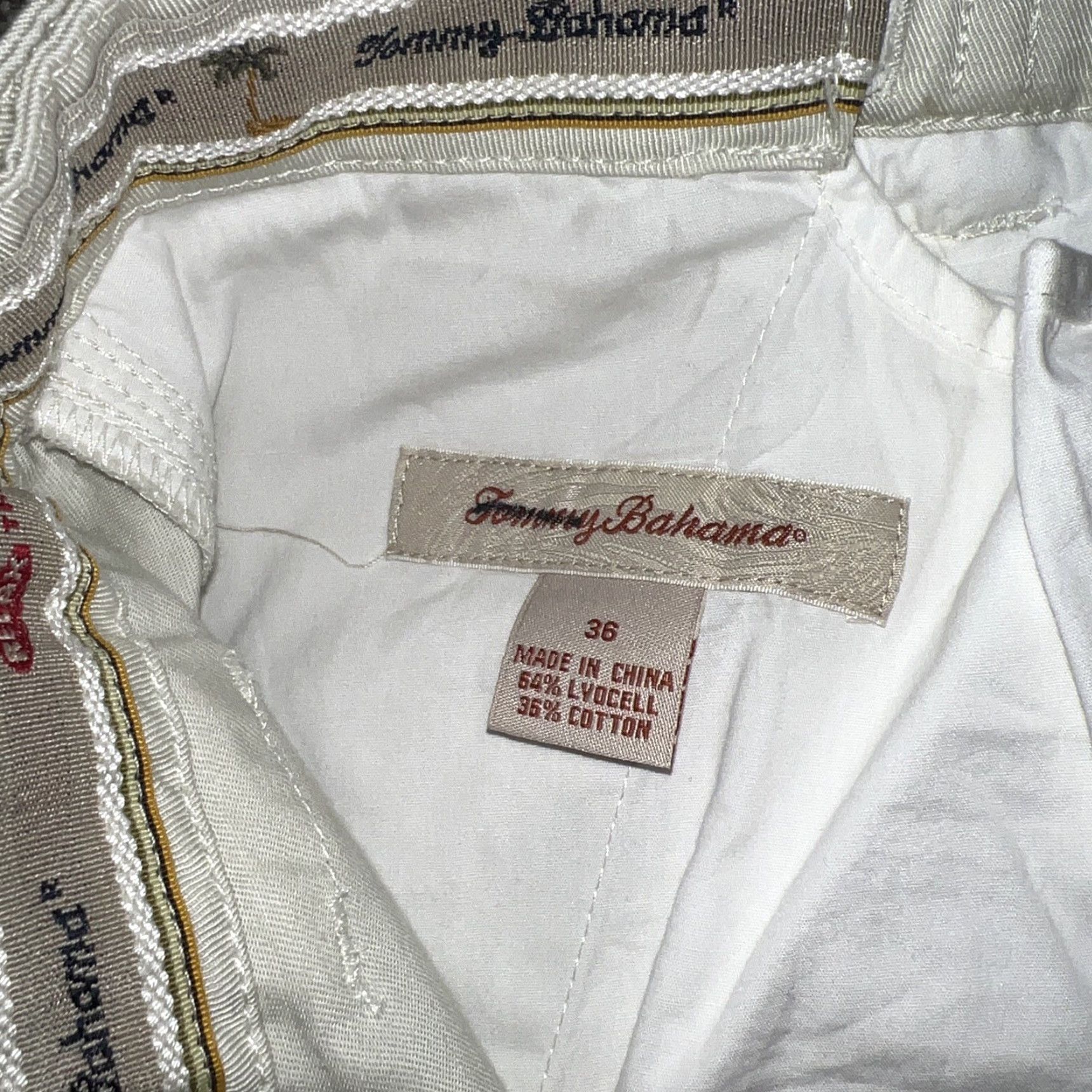 Tommy Bahama Tommy Bahama Shorts Chino Beige Mens Size 36 Cotton Blend Relaxed Fit Tencel Cotton Blend Size US 36 / EU 52 - 3 Thumbnail
