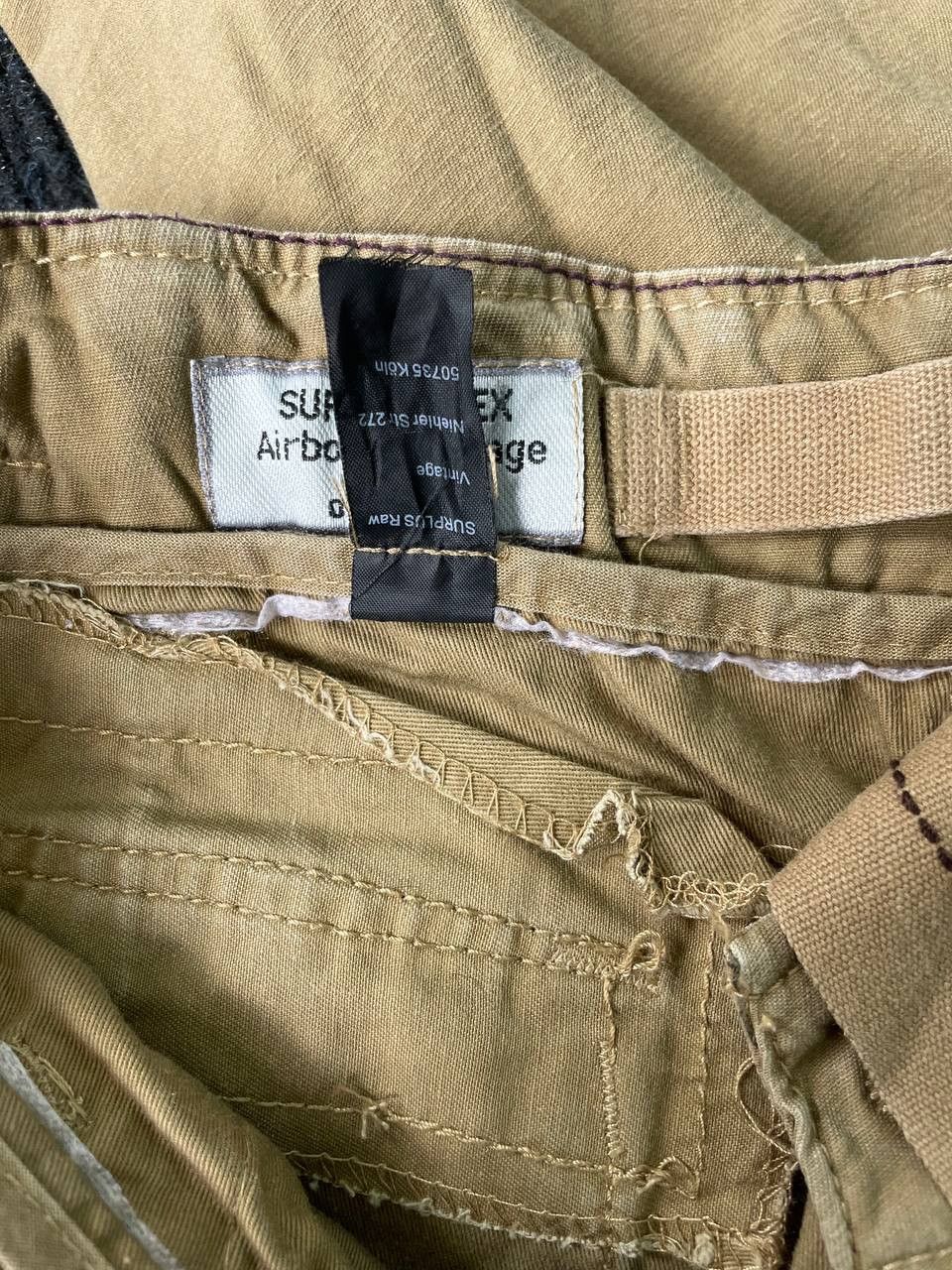 Japanese Brand Vintage Rick Owens Junya Watanabe Style Cargo Pants Size US 32 / EU 48 - 9 Thumbnail