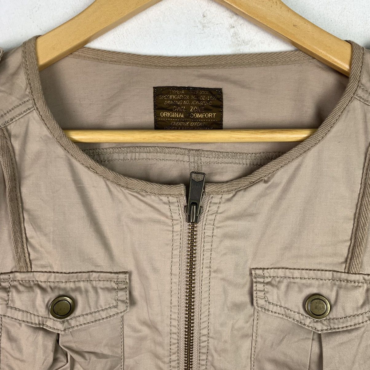 Designer × Japanese Brand × Vintage Vintage Japanesebrand Utility Jacket Collarless Size US M / EU 48-50 / 2 - 2 Thumbnail