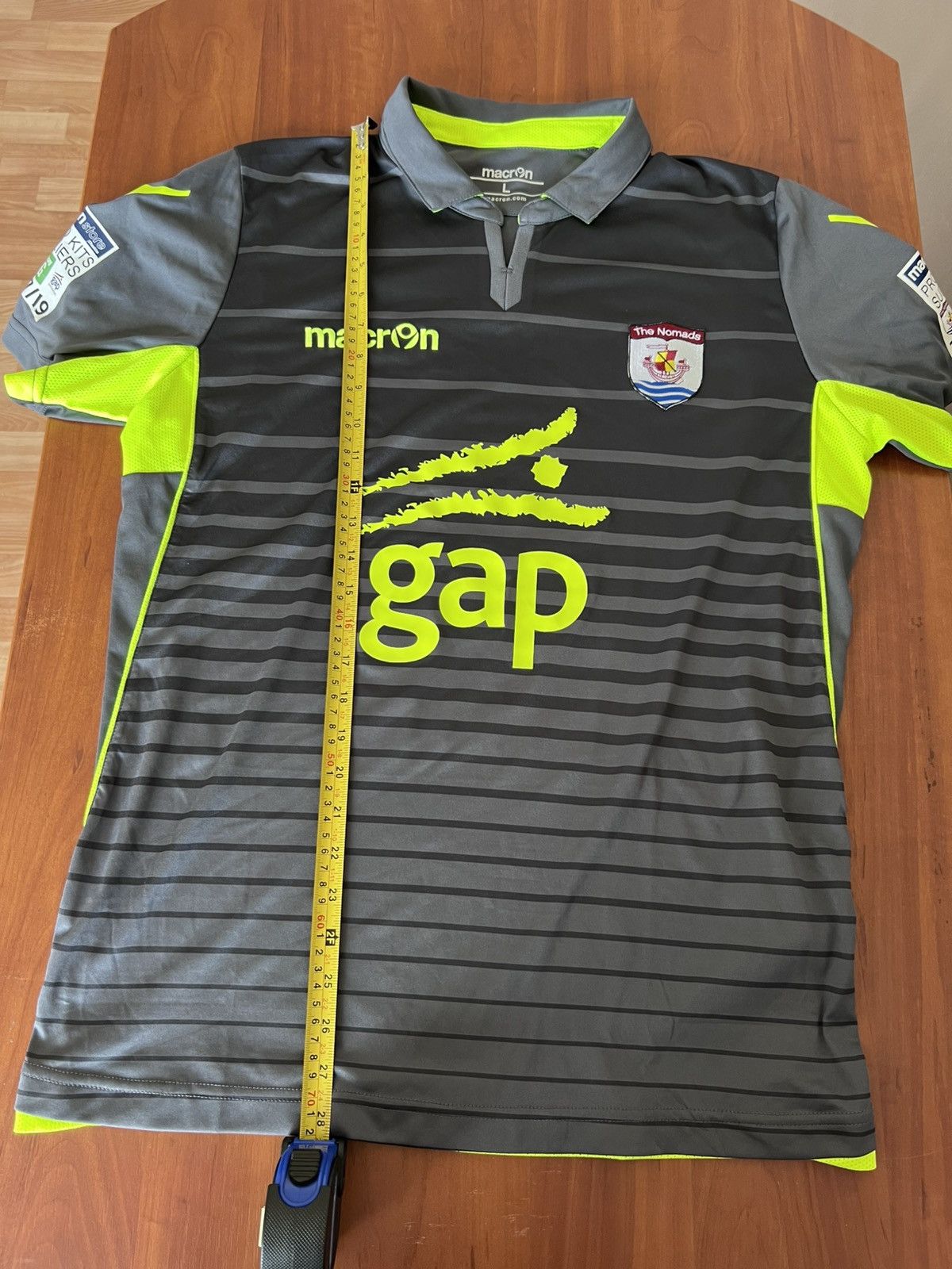 Macron 2016/17 Connah's Quay Nomads Macron Away Soccer Jersey Sz L Size US L / EU 52-54 / 3 - 3 Thumbnail