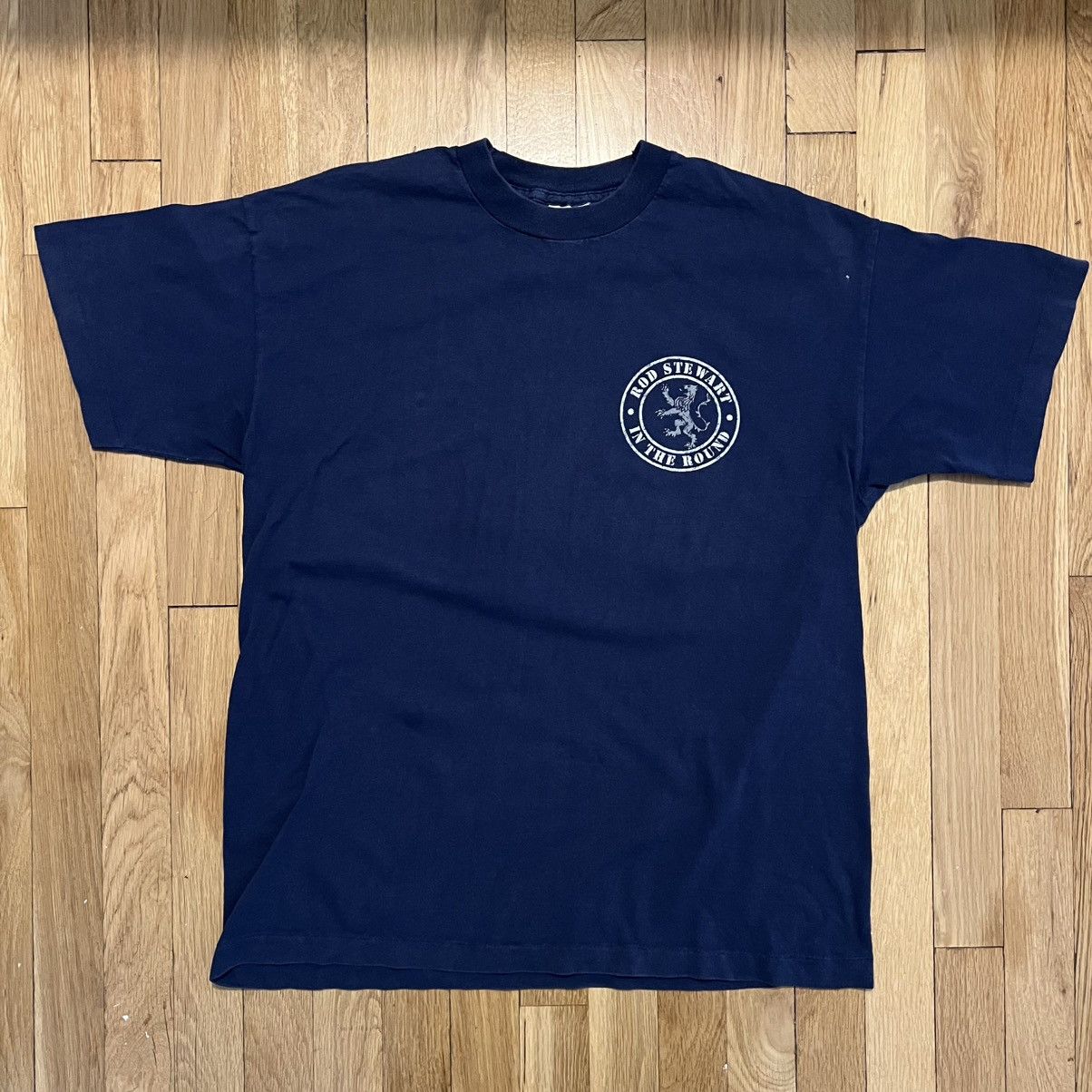 Other Vintage Rod Stewart In The Round Japan T Shirt Navy Large Size US L / EU 52-54 / 3 - 2 Thumbnail