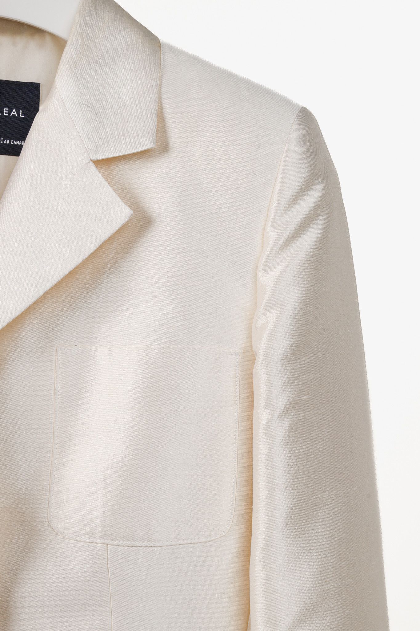 Other Ron Leal Vintage Classic Off White Raw Silk Blazer Size S / US 4 / IT 40 - 5 Thumbnail