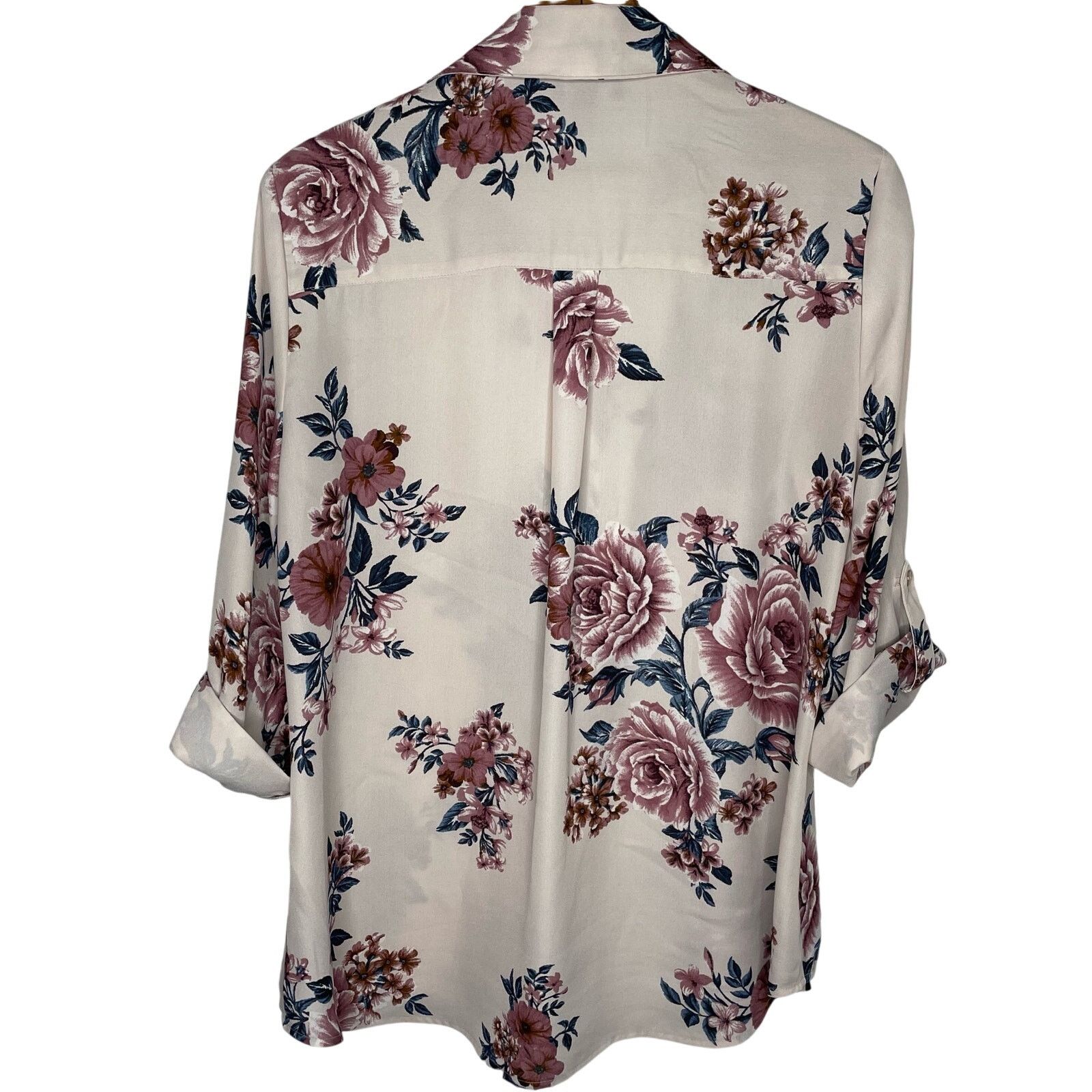 Other By & By Floral Button Up Blouse Size XL / US 12-14 / IT 48-50 - 3 Thumbnail