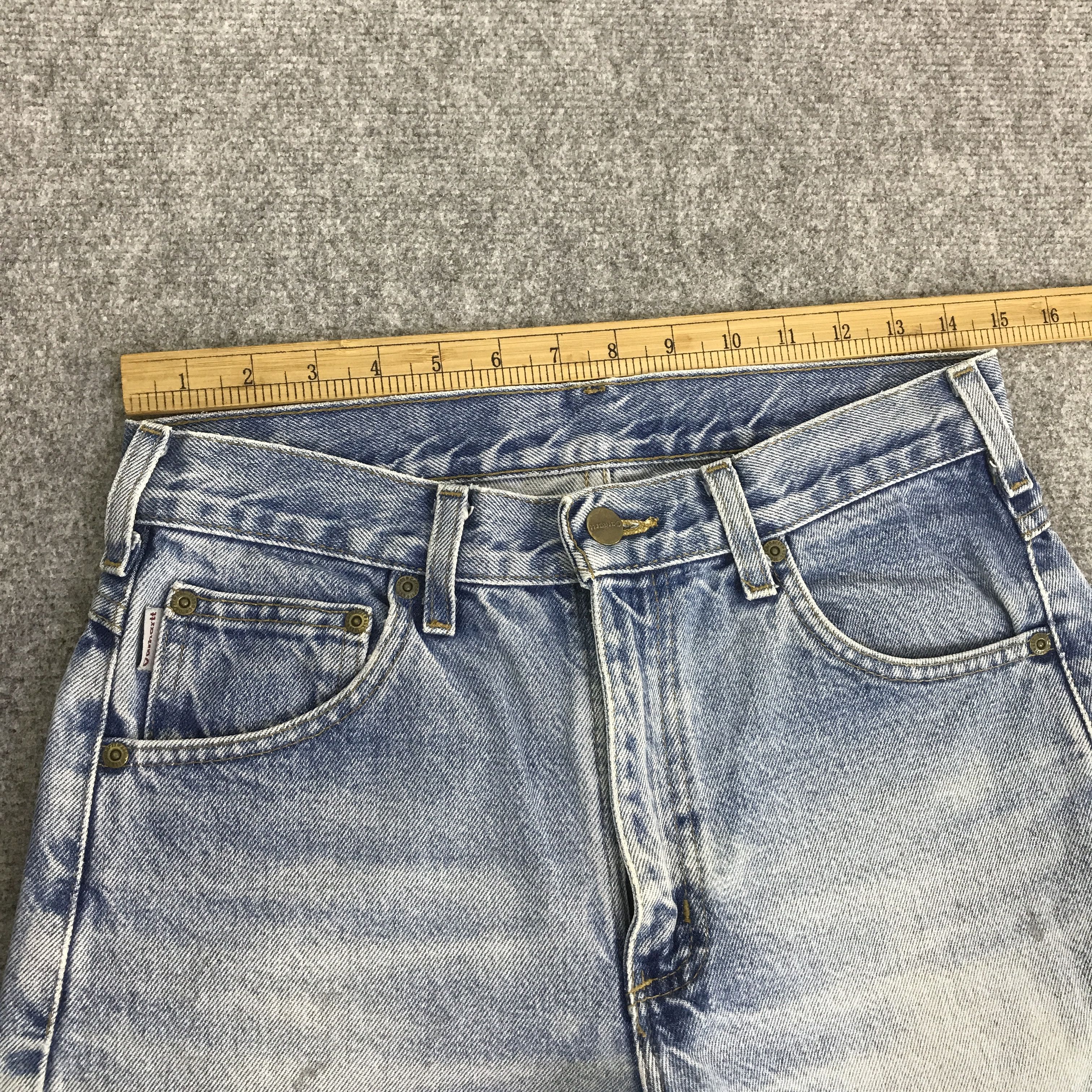 Carhartt CARHARTT DISTRESSED FADED DENIM PANTS K118B7 Size US 29 - 7 Thumbnail