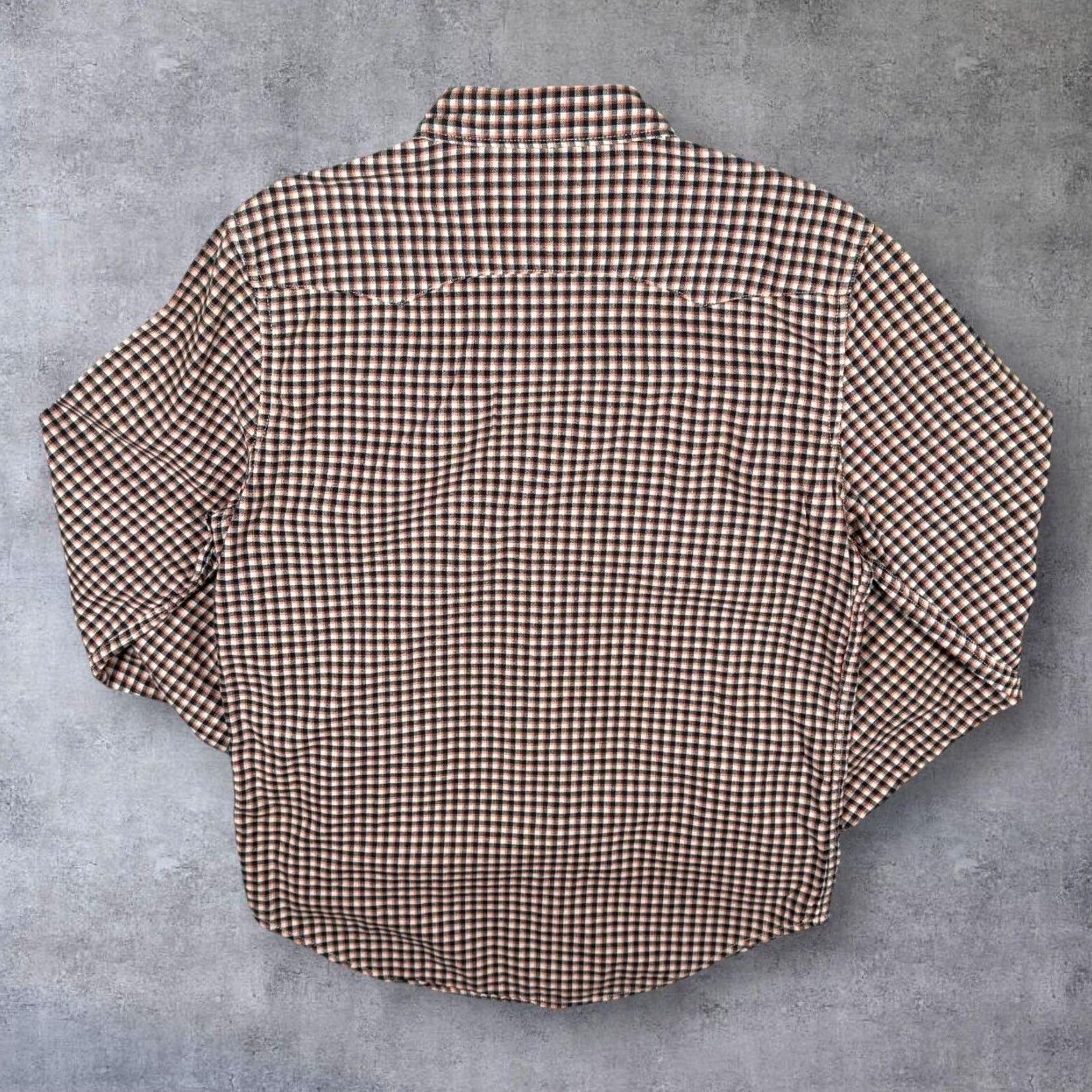 Levi's Levi's Shirt Slim Fit Western Navy Orange White Check Long Sleeve Medium Size US M / EU 48-50 / 2 - 2 Thumbnail