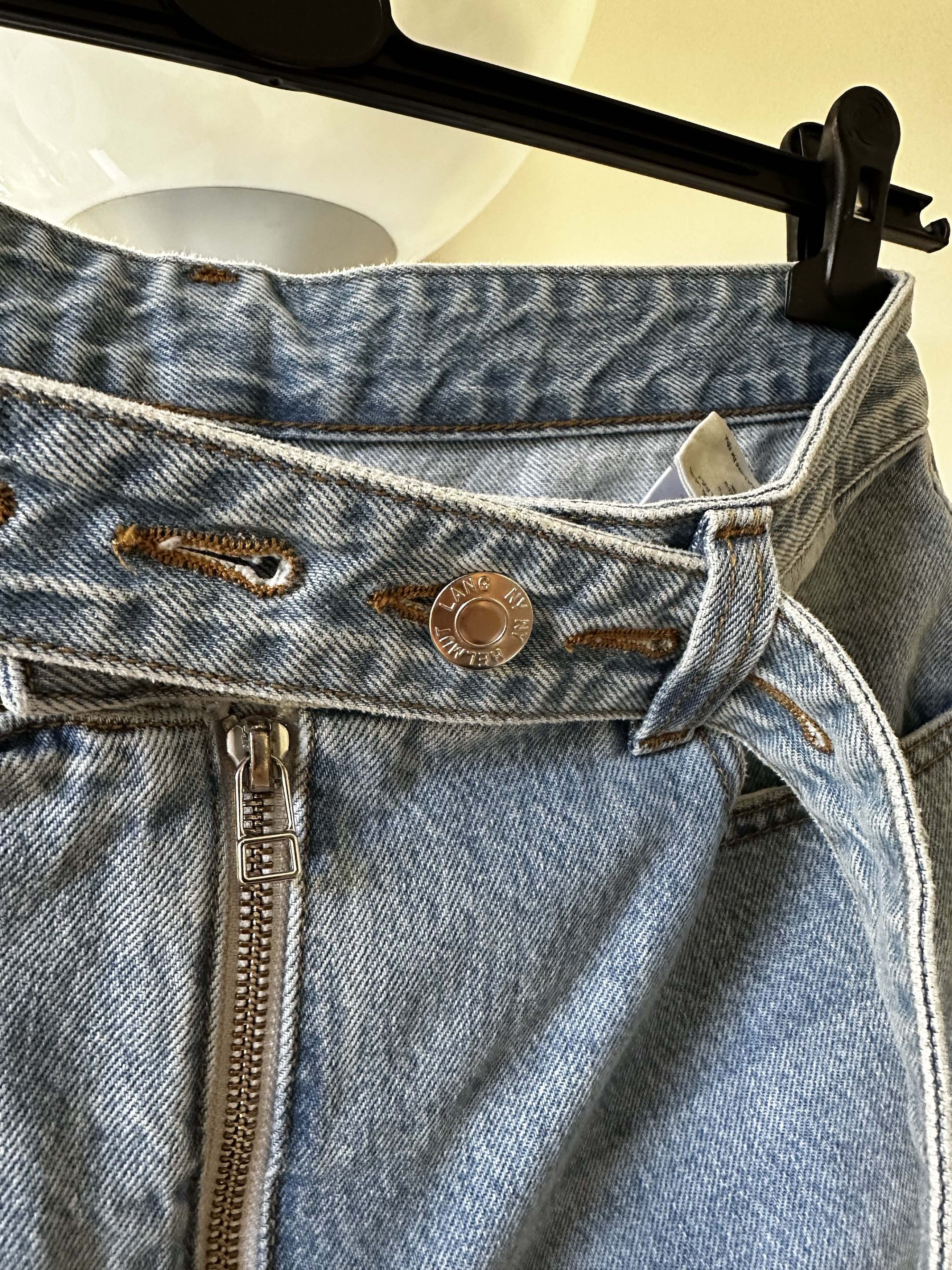 Helmut Lang Shayne Oliver Belt Slim Straight Light Blue Jeans Size US 29 - 4 Thumbnail
