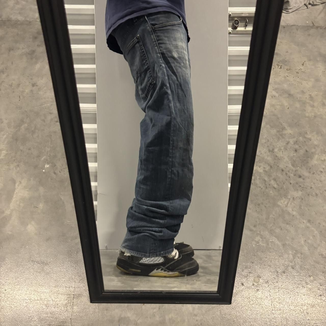 Japanese Brand × Vintage Crazy Vintage Y2K/2000s Grunge Dark Wash Streetwear Denim Jeans! Size US 34 / EU 50 - 2 Thumbnail