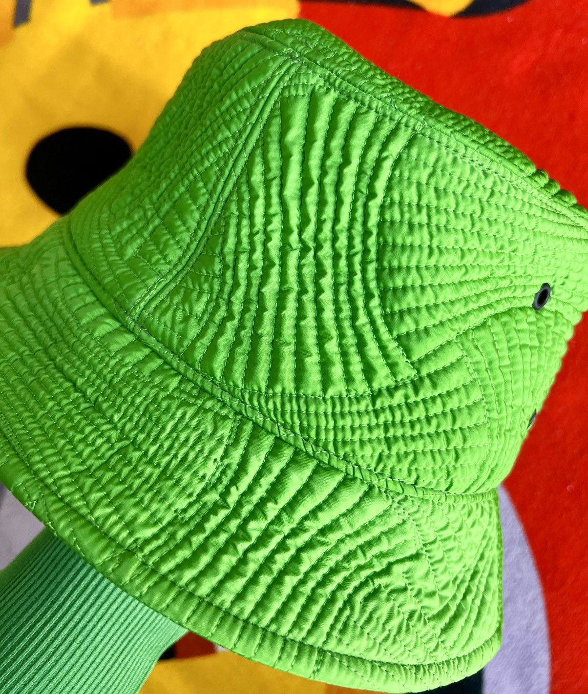 Bottega Veneta Bottega Veneta Bucket Hat Acid Green Intrecciato Nylon new S Size ONE SIZE - 16 Thumbnail