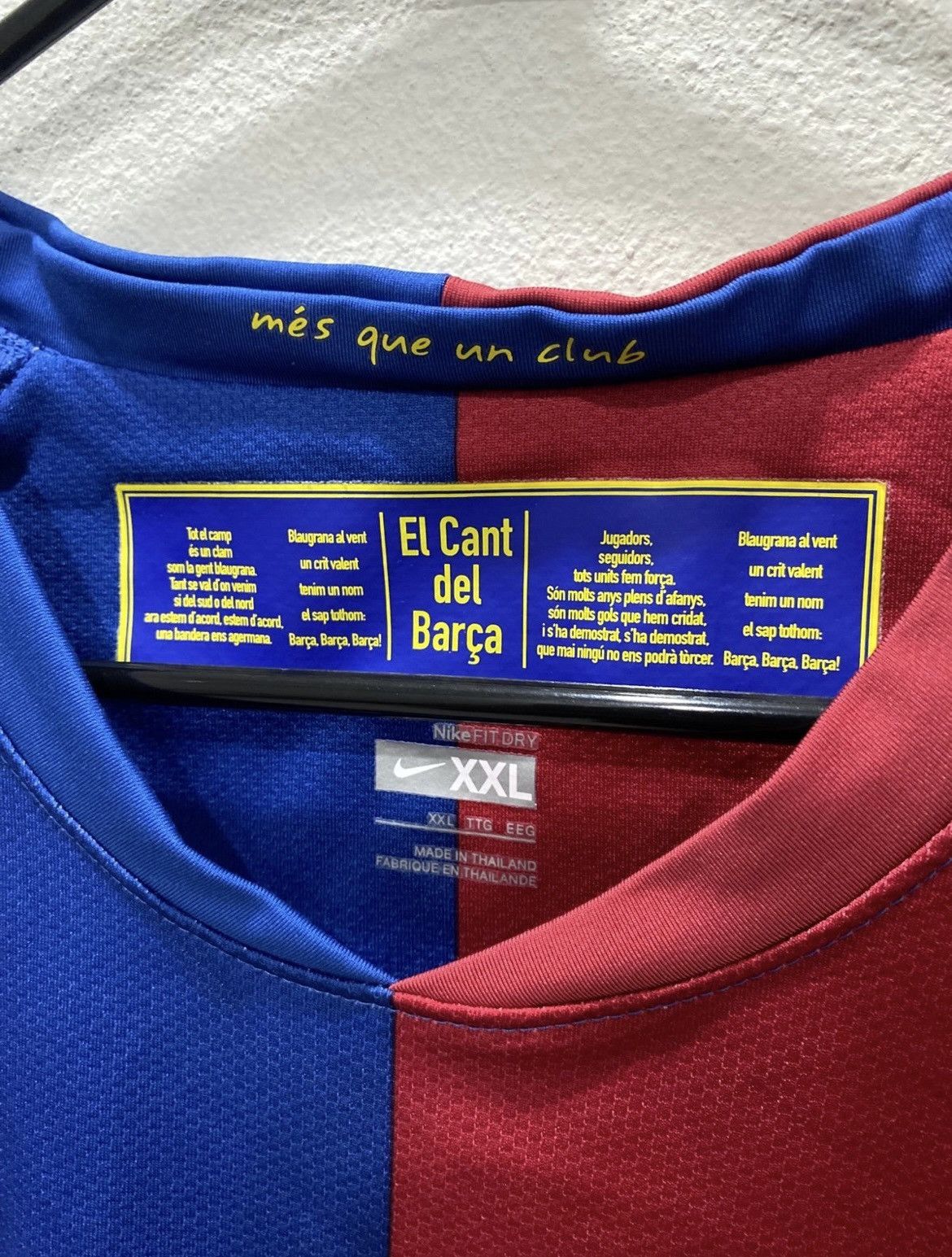 Nike Barcelona 2008-2009 Home Football Shirt Jersey Size US XXL / EU 58 / 5 - 5 Thumbnail