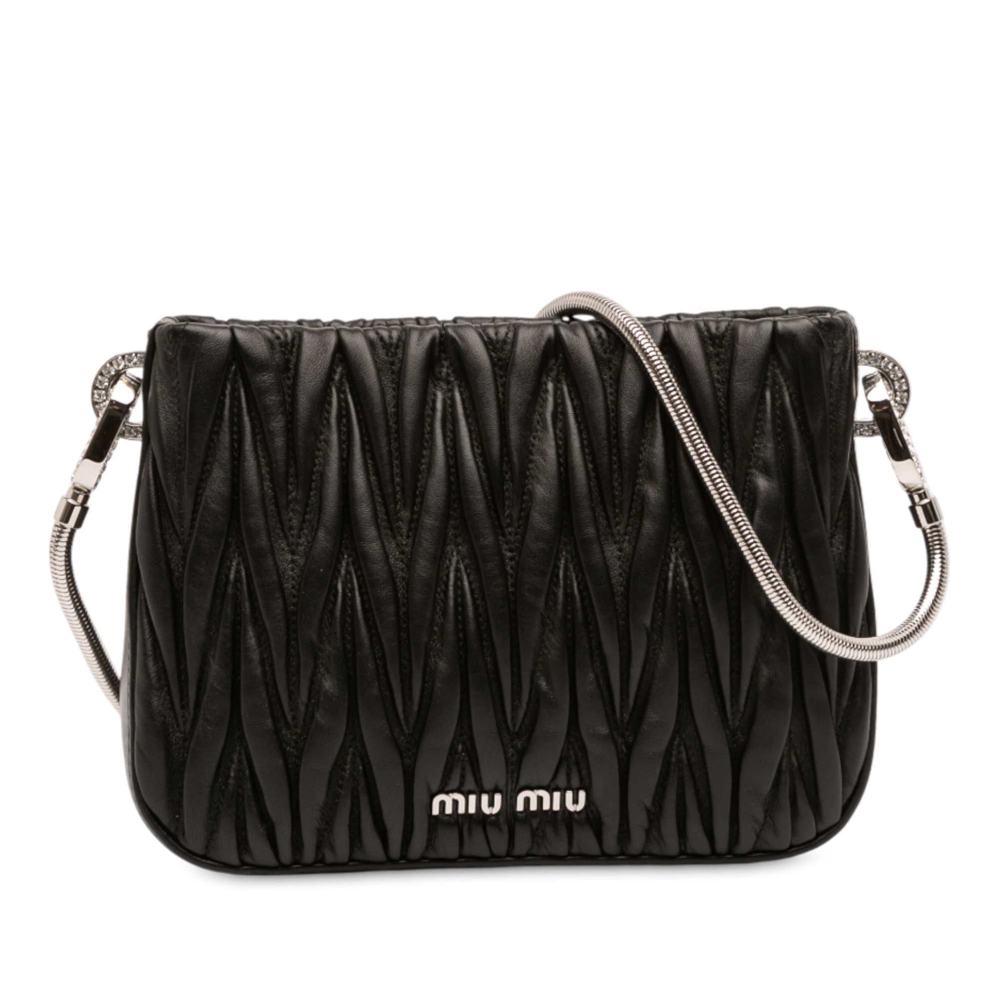 Miu Miu Miu Miu Nappa Matelasse Sassy Shoulder Bag Size ONE SIZE - 1 Thumbnail