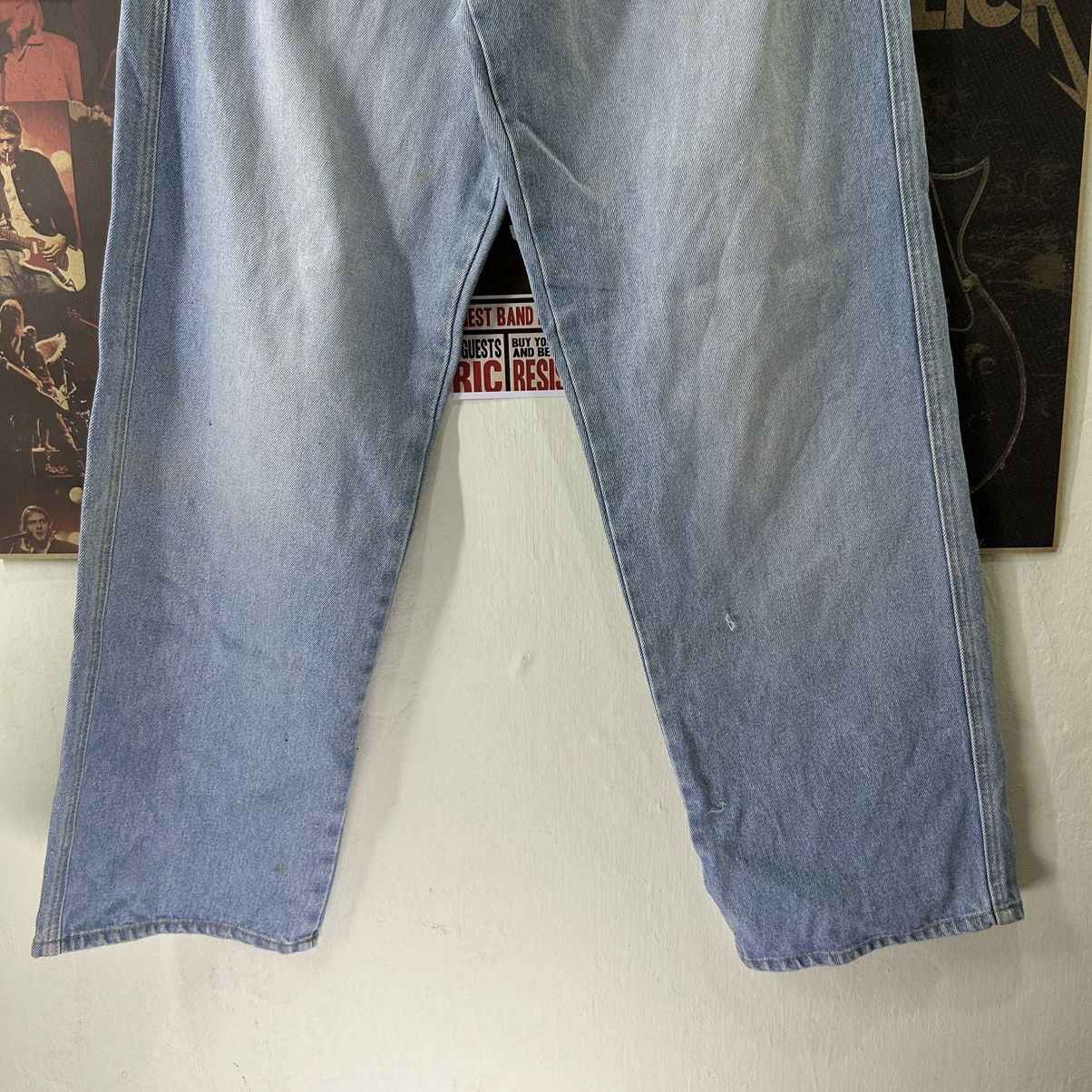 Vintage Vintage Japanese Denim Washed Blue Baggy Jeans Size US 28 / EU 44 - 4 Thumbnail