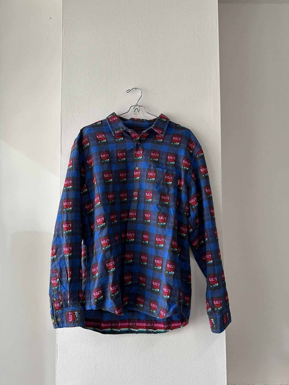 19ss Supreme Rose Buffalo Plaid Shirt